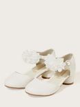 Monsoon Kids' Corsage Two Part Heel Shoes, Ivory