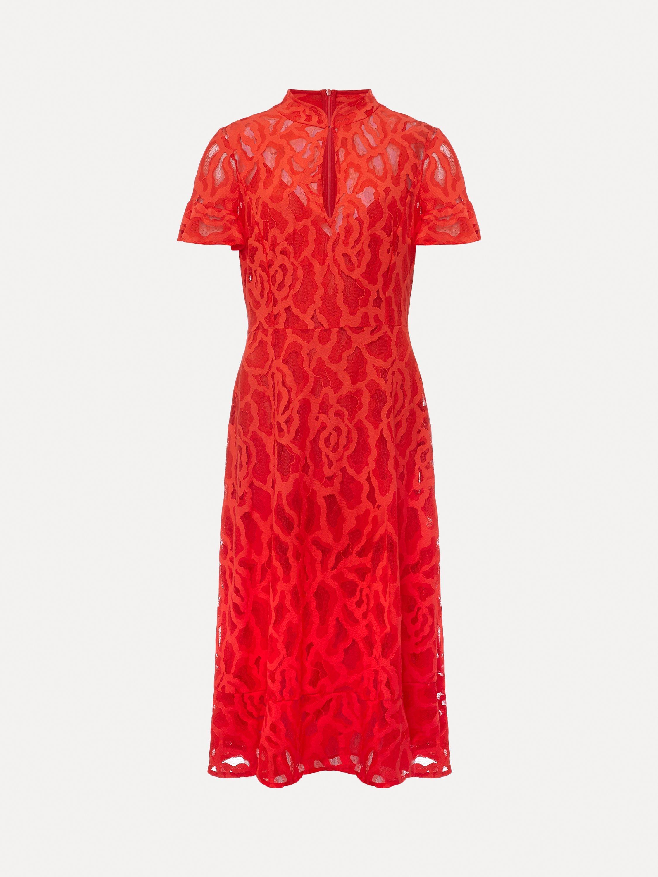 Lulu red lace dress hotsell