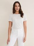 Phase Eight Kinsley Floral T-Shirt, White