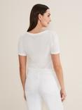 Phase Eight Kinsley Floral T-Shirt, White
