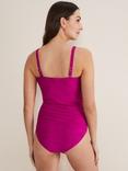 Phase Eight Claudia Textured Swimsuit, Magenta