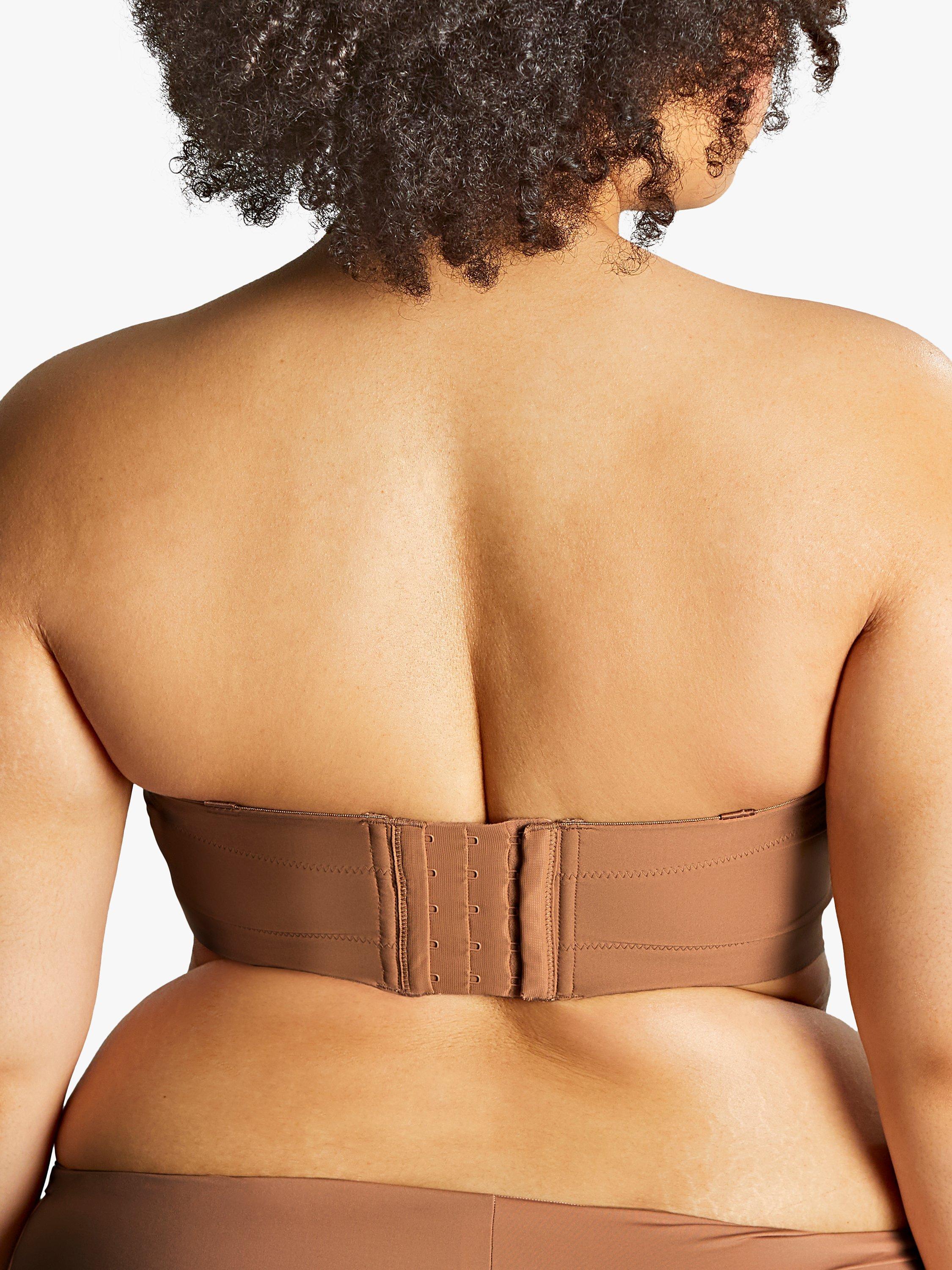 Product image 3 of 8, which shows Sculptresse Dana Strapless Bra, Caramel, 34E
