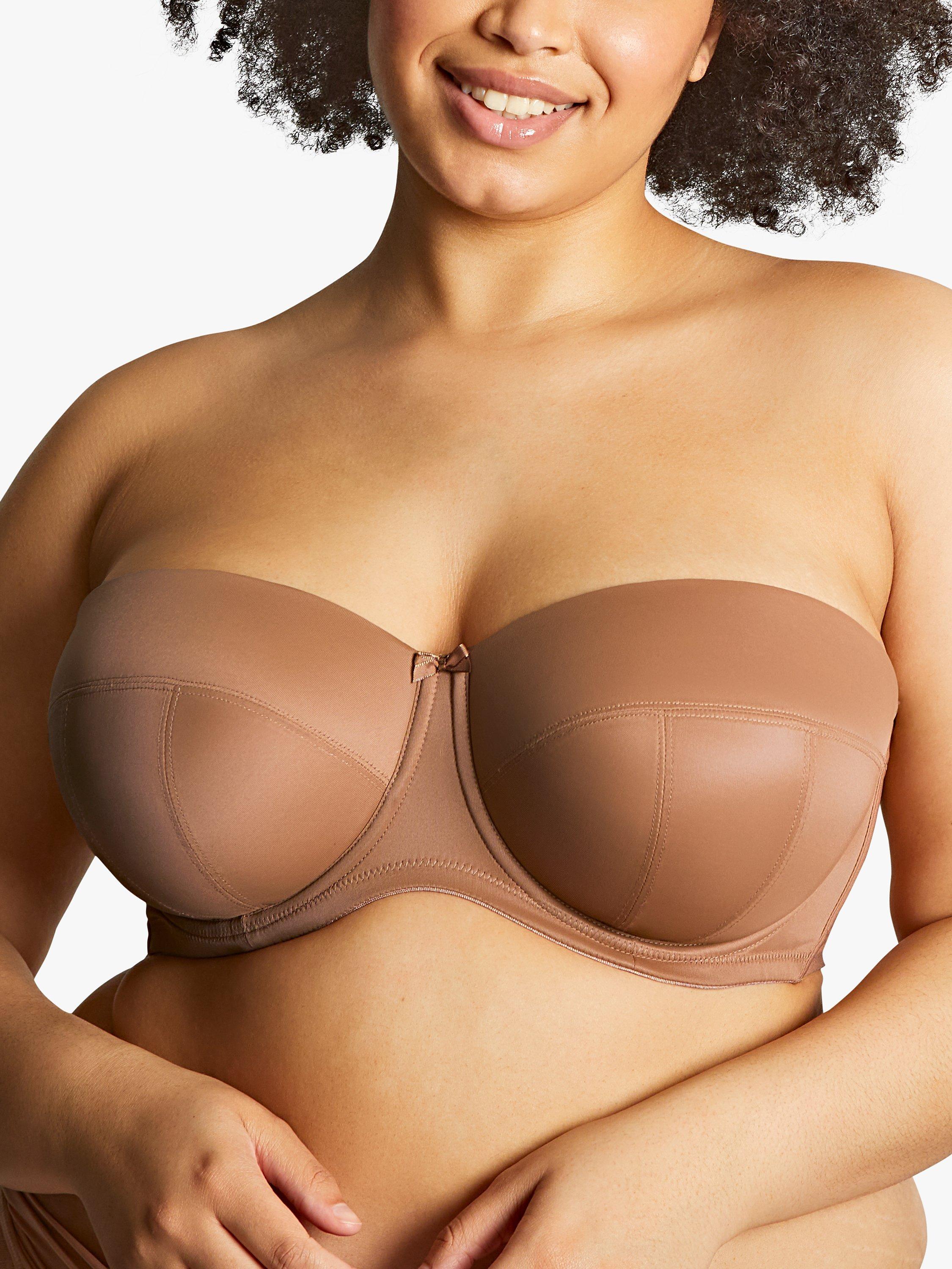 Product image 5 of 8, which shows Sculptresse Dana Strapless Bra, Caramel, 34E