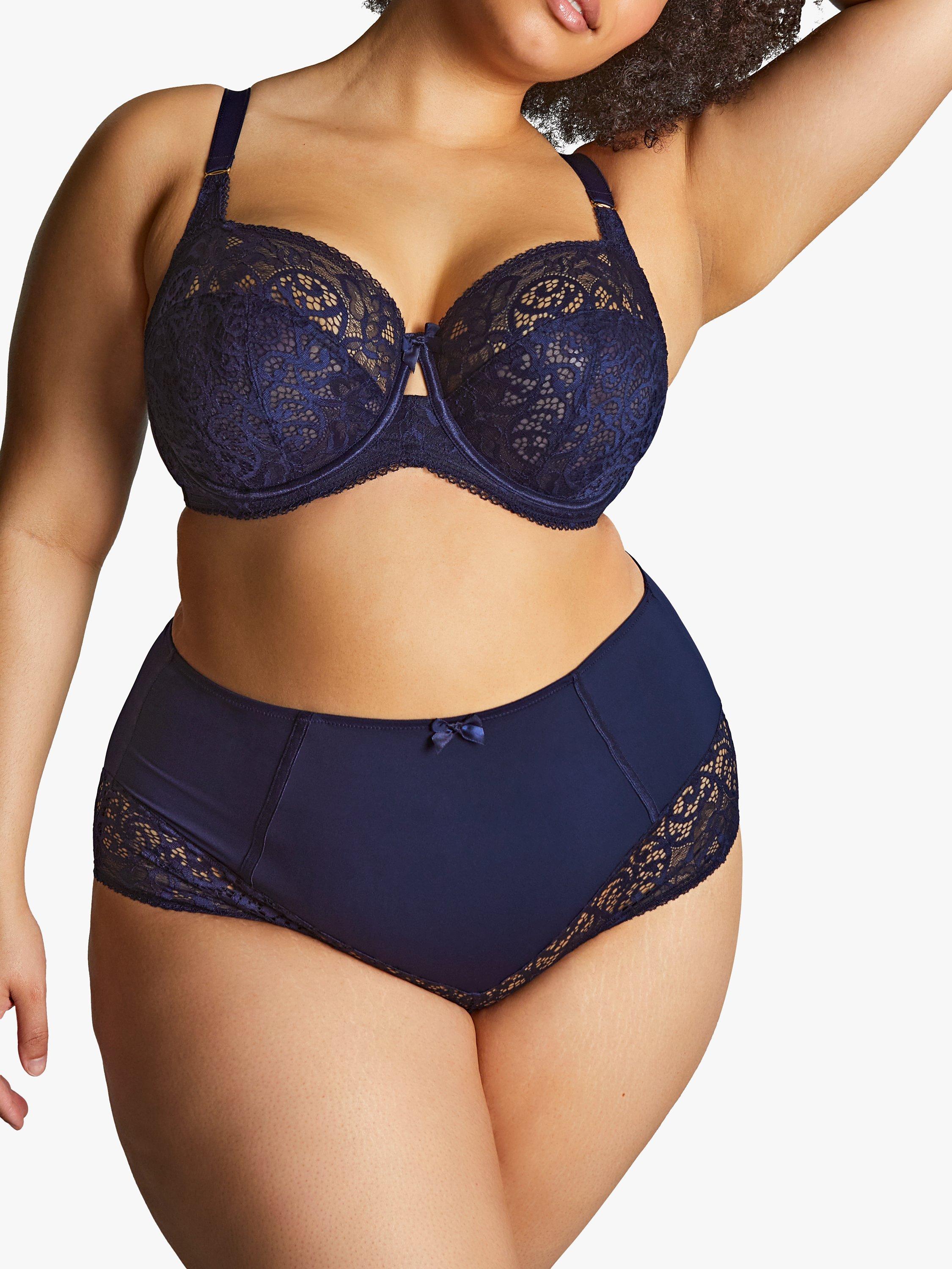 Product image 1 of 10, which shows Sculptresse Estel Full Cup Bra, Navy, 34E