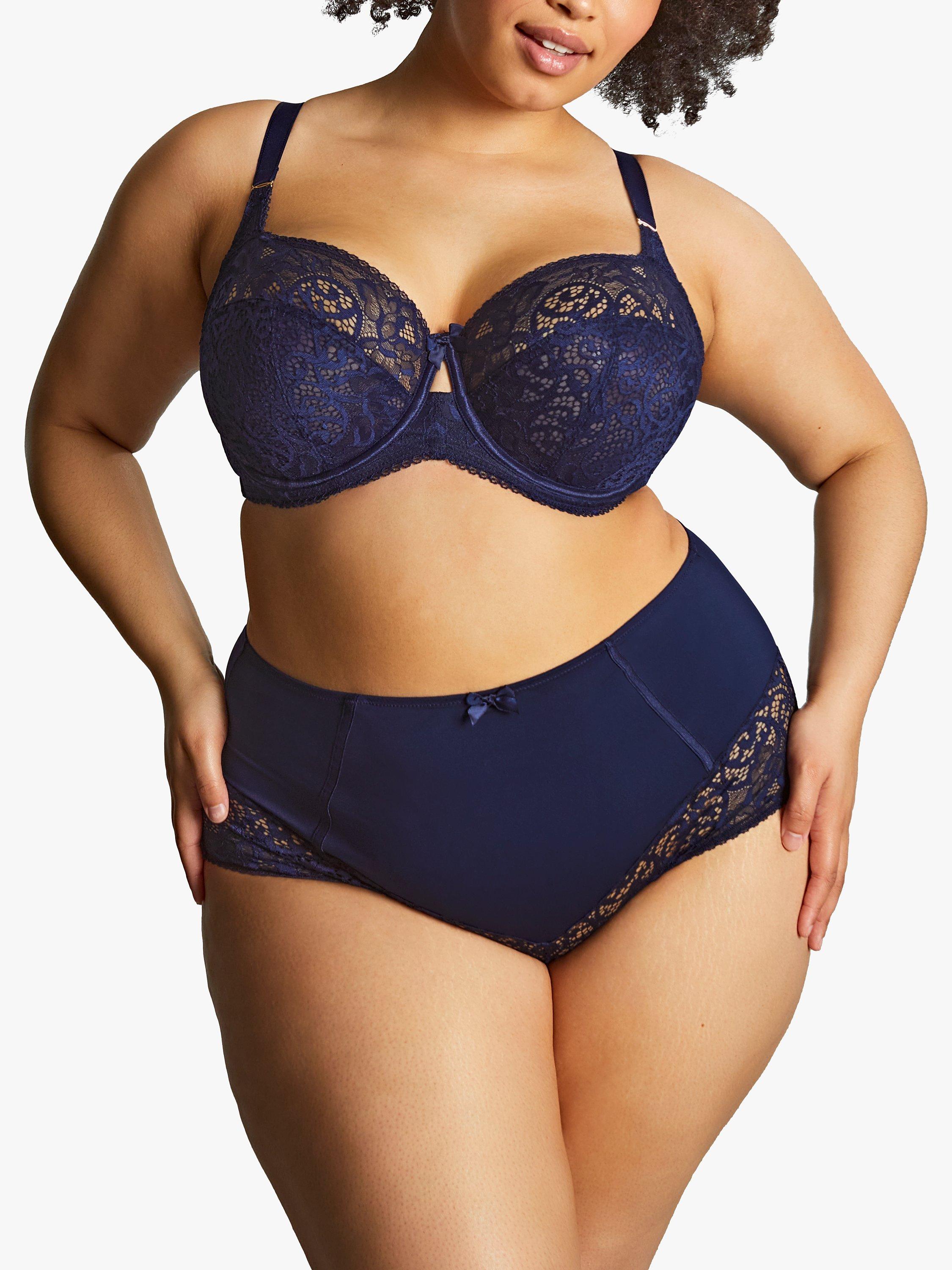 Product image 3 of 10, which shows Sculptresse Estel Full Cup Bra, Navy, 34E