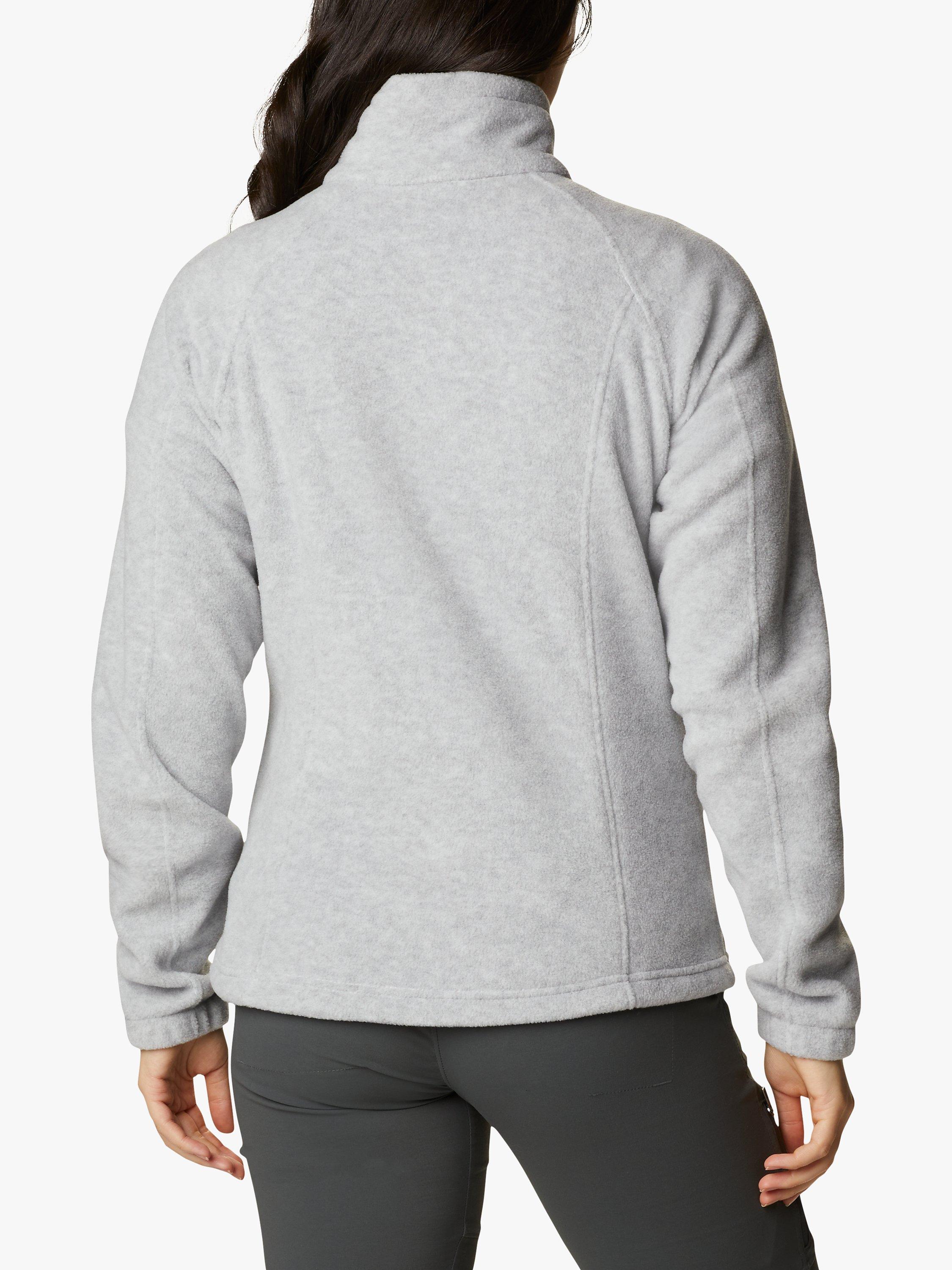 Product image 2 of 5, which shows Columbia Benton Springs Women's Full Zip Fleece, Cirrus Grey Heather, S