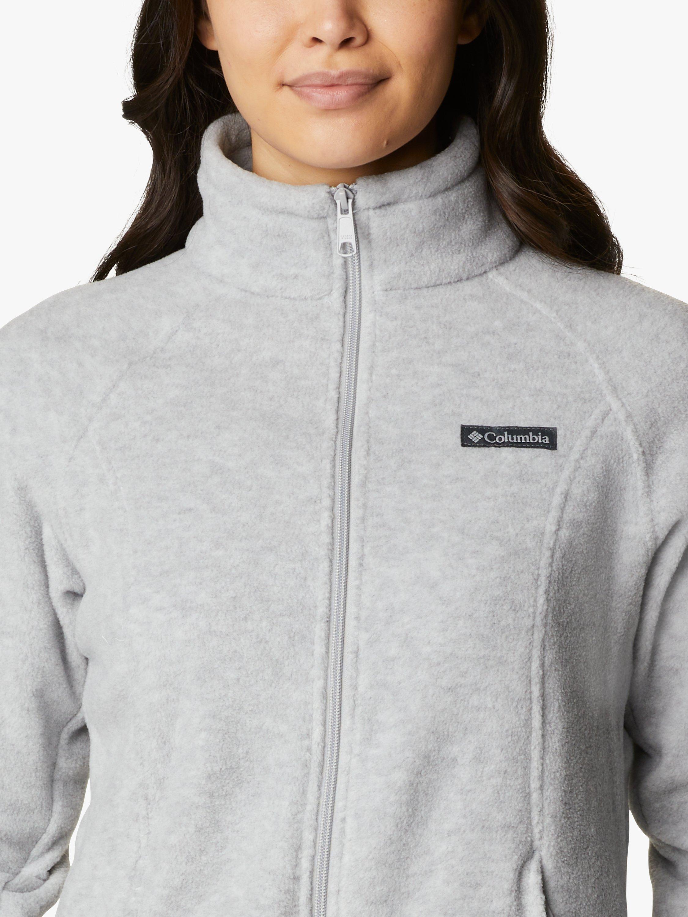 Product image 4 of 5, which shows Columbia Benton Springs Women's Full Zip Fleece, Cirrus Grey Heather, S