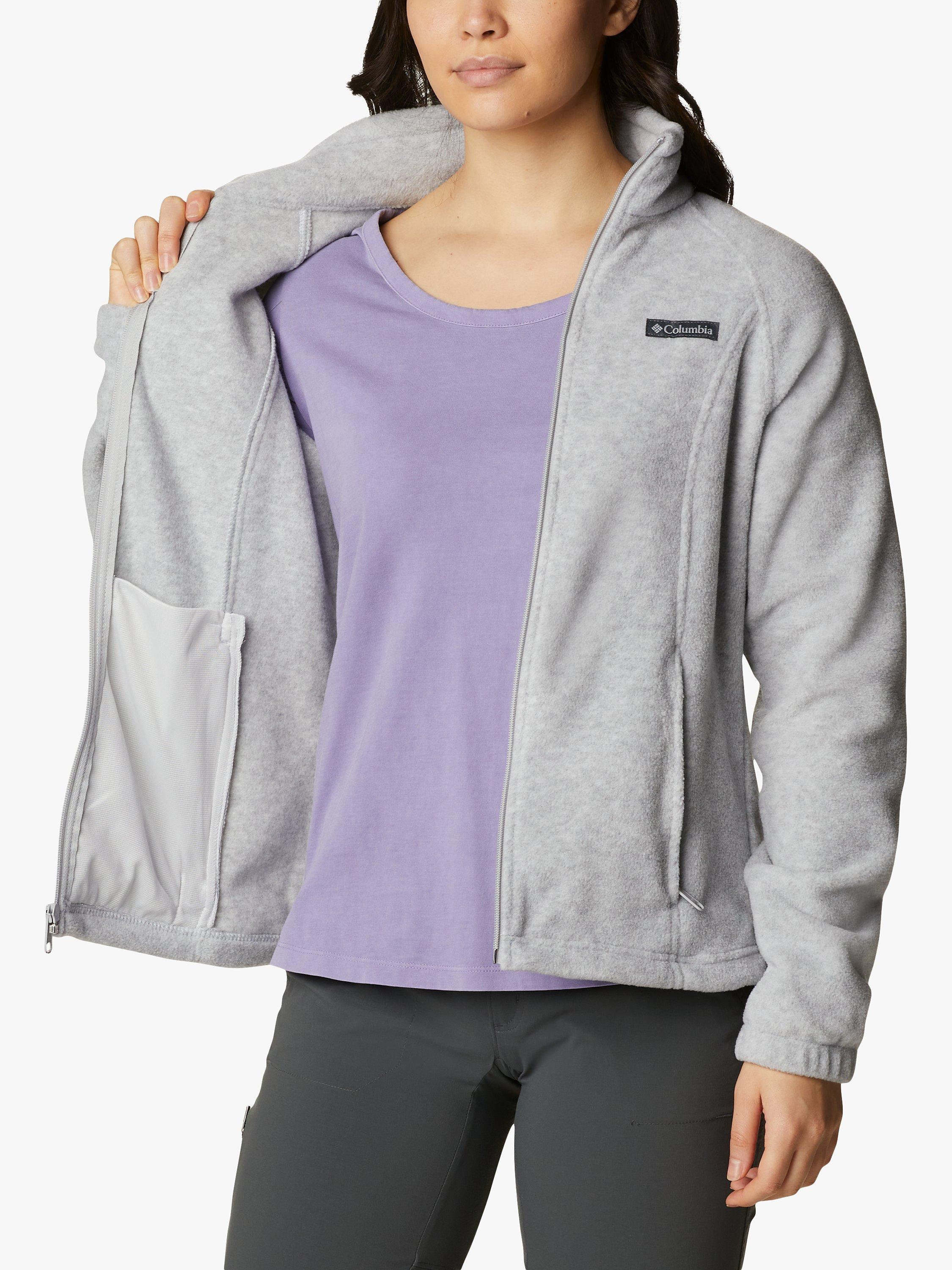 Product image 5 of 5, which shows Columbia Benton Springs Women's Full Zip Fleece, Cirrus Grey Heather, S