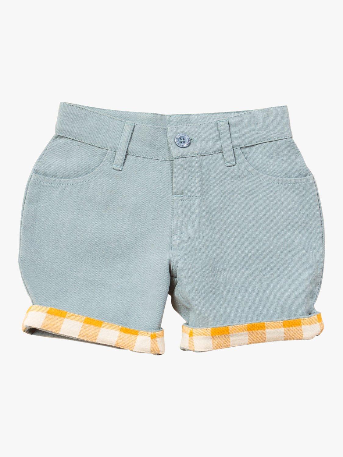 Little Green Radicals Kids' Twill Shorts, Blue Light