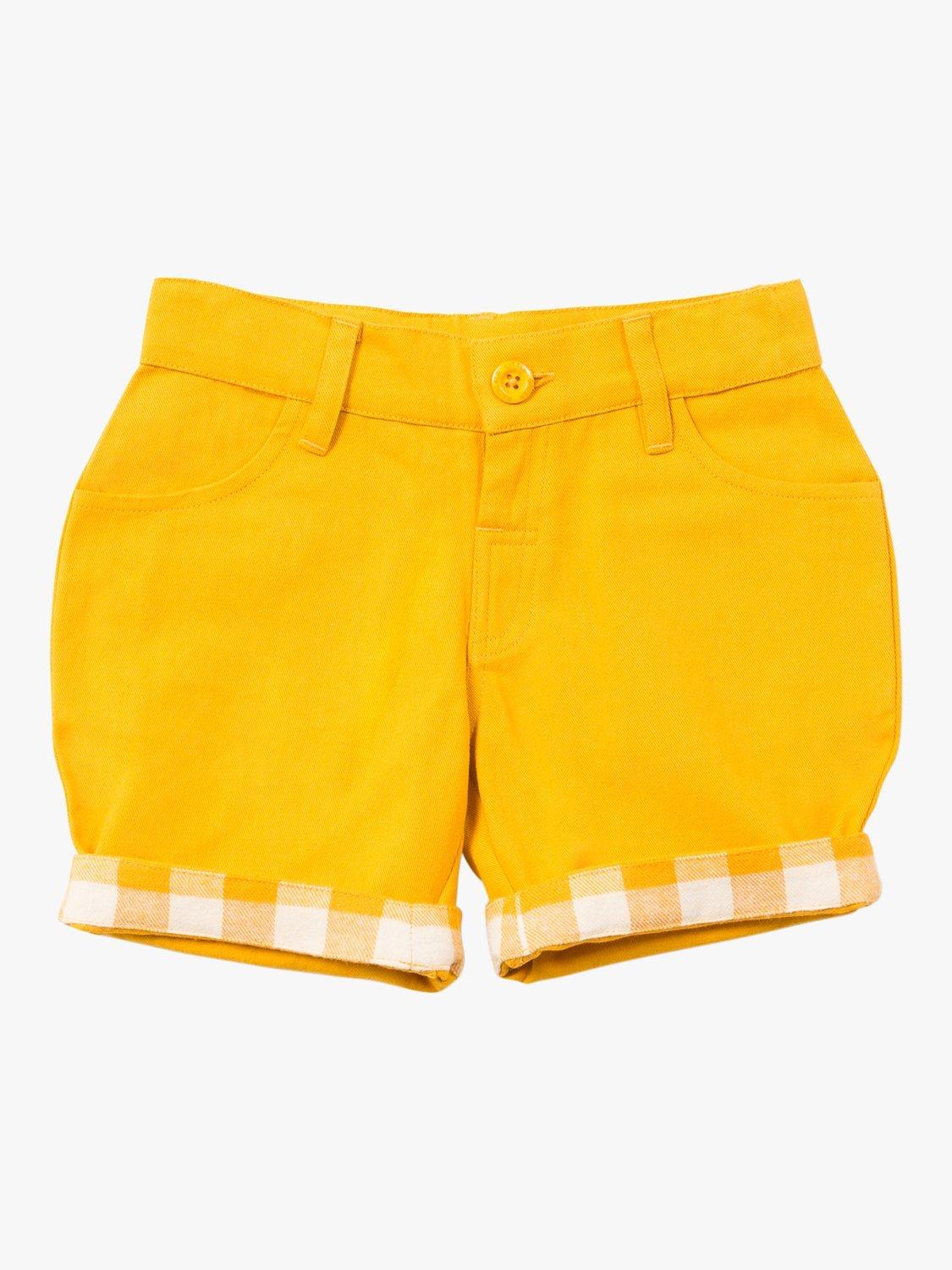 Little Green Radicals Kids' Twill Shorts, Gold Gold