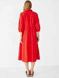 HUSH Cindy Poplin Midi Dress, Red