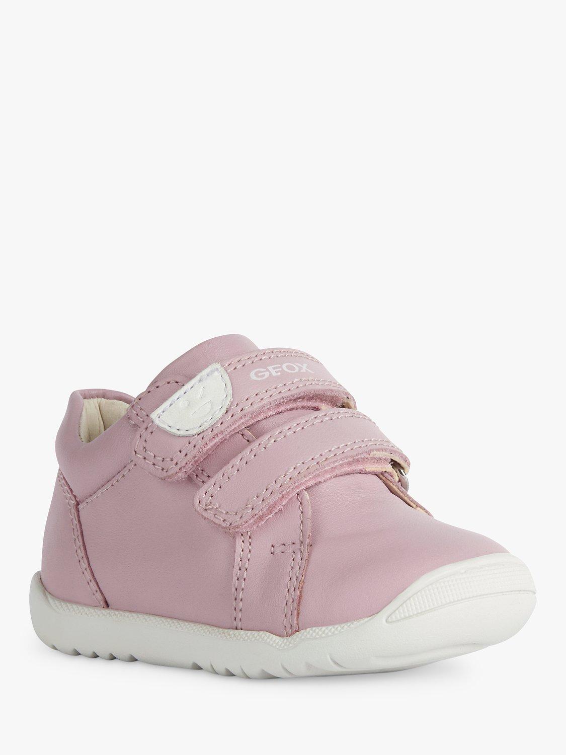 Product image 2 of 6, which shows Geox Kids' Macchia Riptape Pre-Walker Trainers, Rose, 3.5 Jnr|4 Jnr