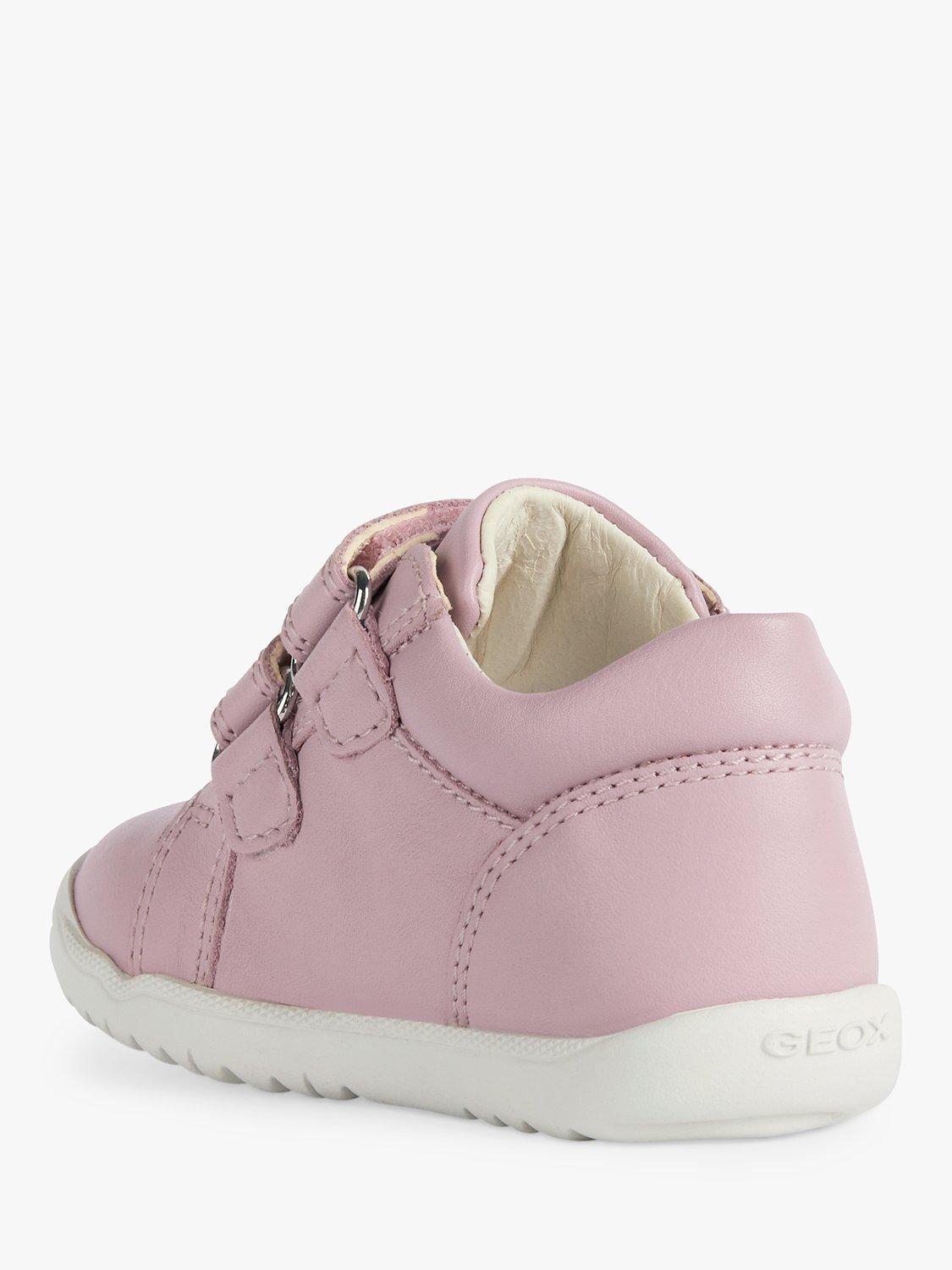 Product image 3 of 6, which shows Geox Kids' Macchia Riptape Pre-Walker Trainers, Rose, 3.5 Jnr|4 Jnr