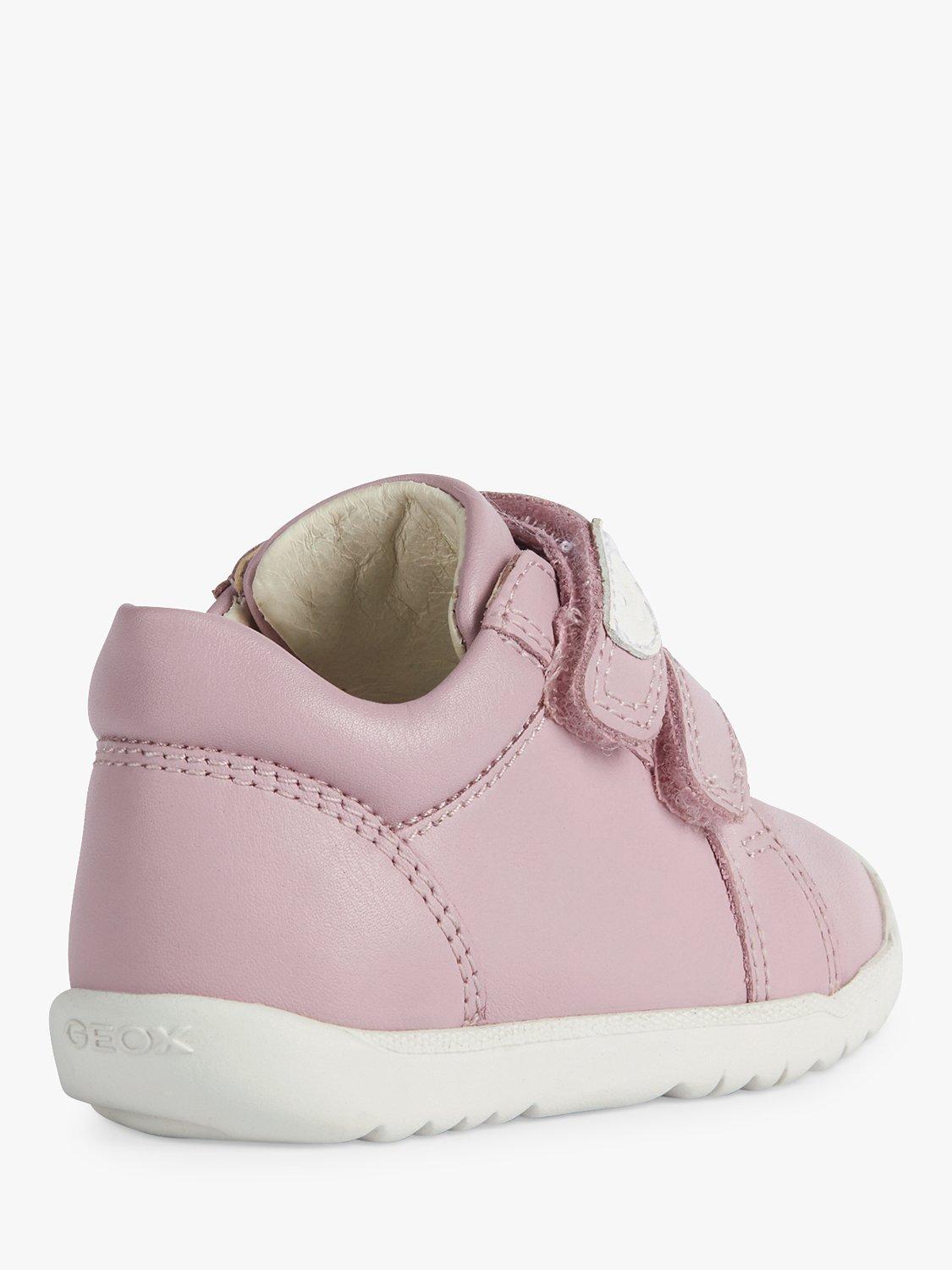 Product image 4 of 6, which shows Geox Kids' Macchia Riptape Pre-Walker Trainers, Rose, 3.5 Jnr|4 Jnr