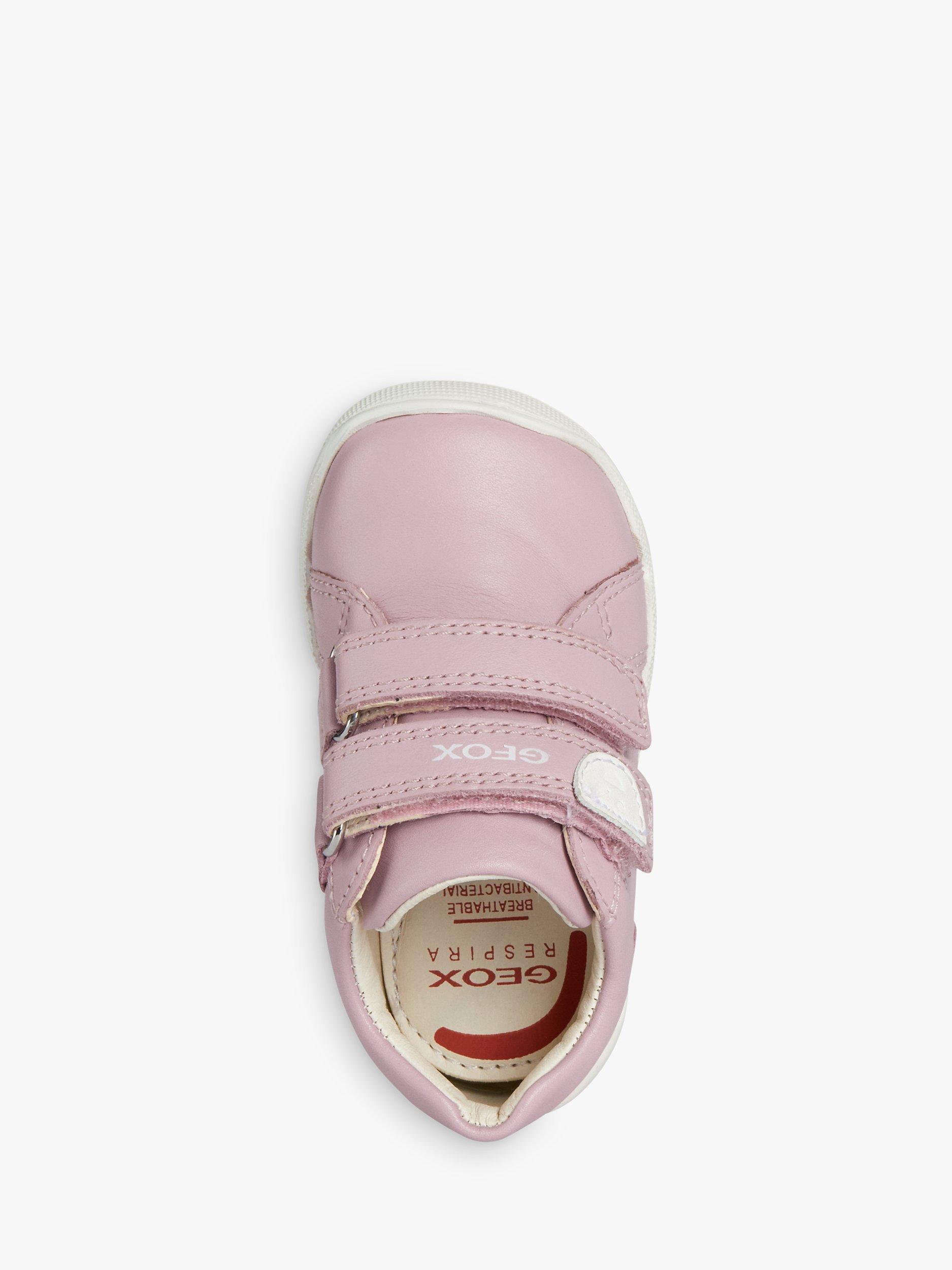 Product image 5 of 6, which shows Geox Kids' Macchia Riptape Pre-Walker Trainers, Rose, 3.5 Jnr|4 Jnr