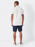 Crew Clothing Ocean Organic Cotton Pique Short Sleeve Polo Top, White