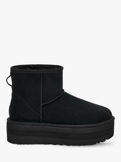 UGG Class Mini Suede Flatform Ankle Boots, Black