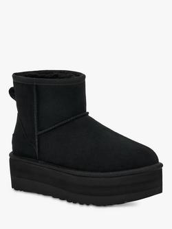 UGG Class Mini Suede Flatform Ankle Boots - view 2, Black