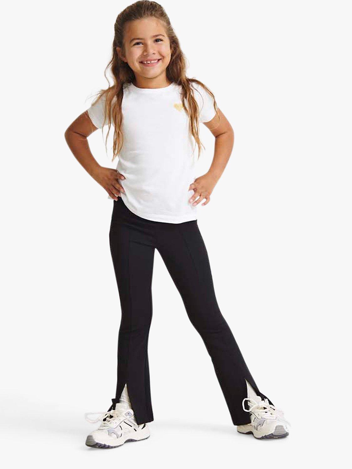 ONLY Kids' Side-Split Flared Trousers, Black