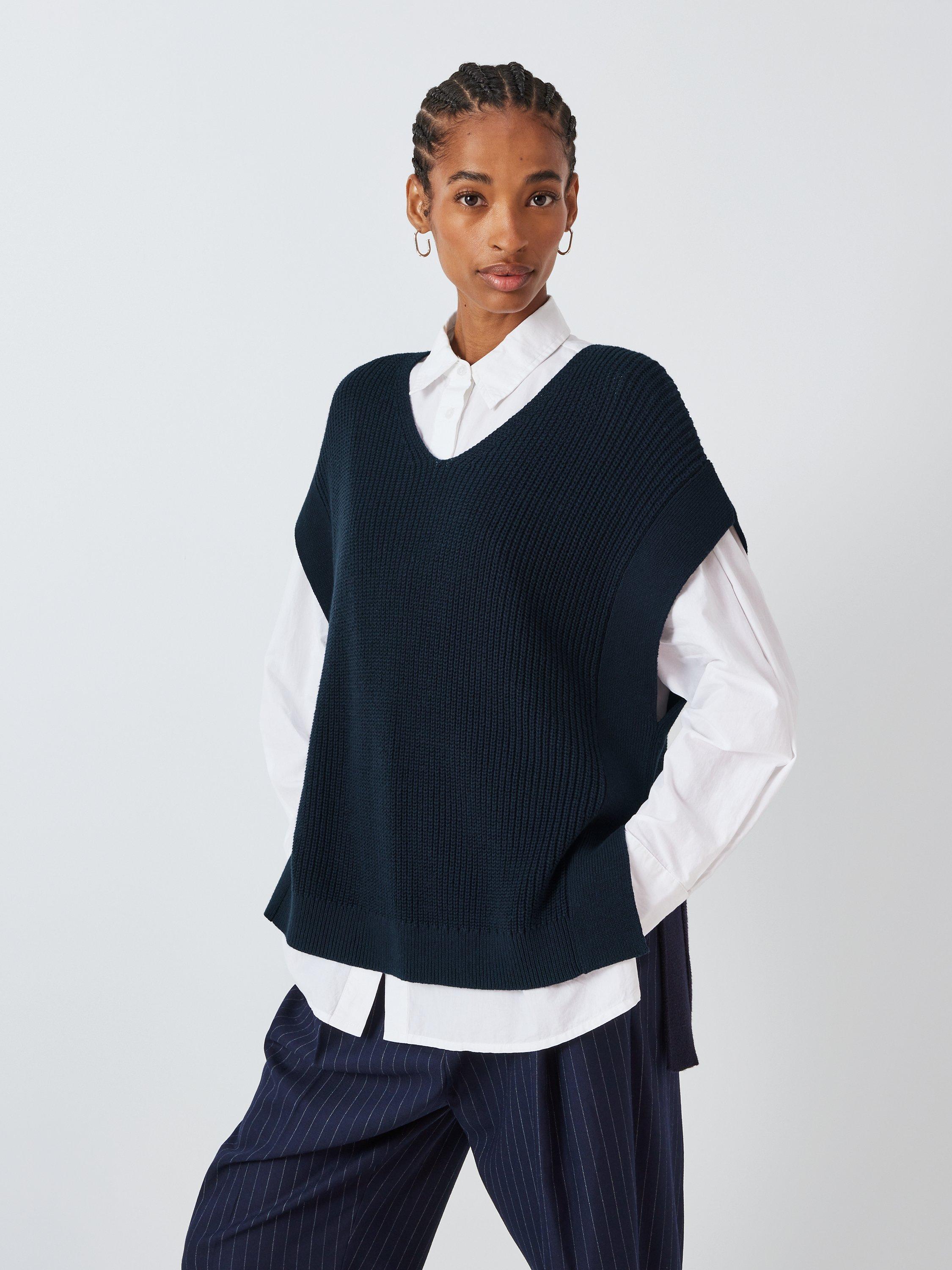 John Lewis Knitted Vest, Navy
