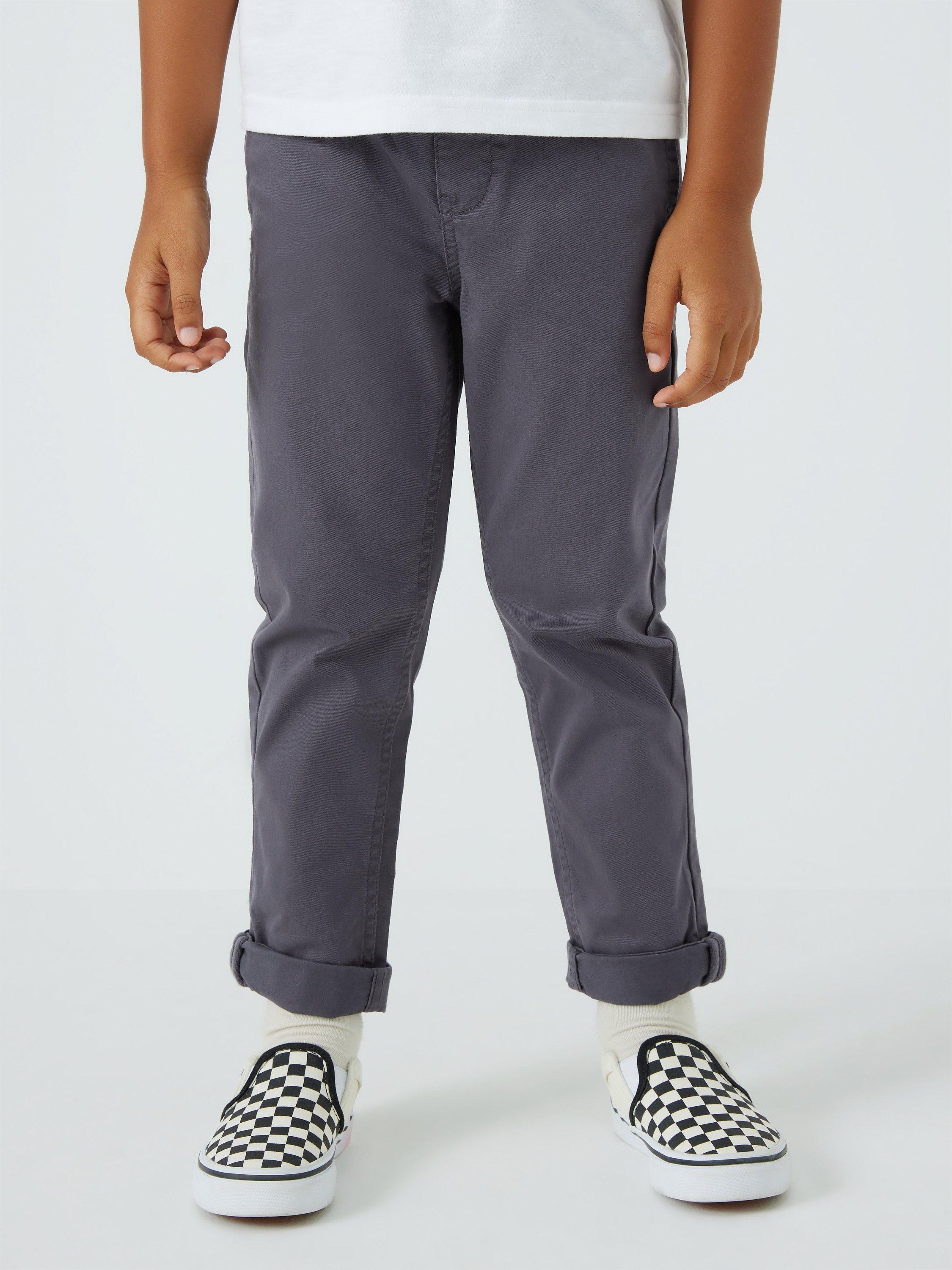 John Lewis Kids' Plain Twill Chinos, Grey