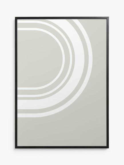 John Lewis Aluminium Poster Frame, Black, Black