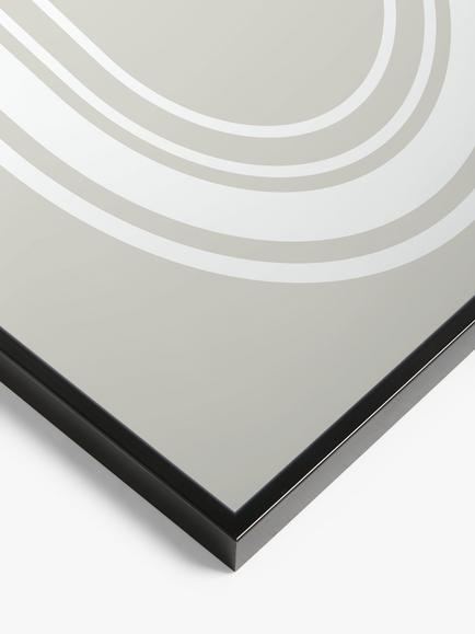 John Lewis Aluminium Poster Frame, Black - view 2, Black