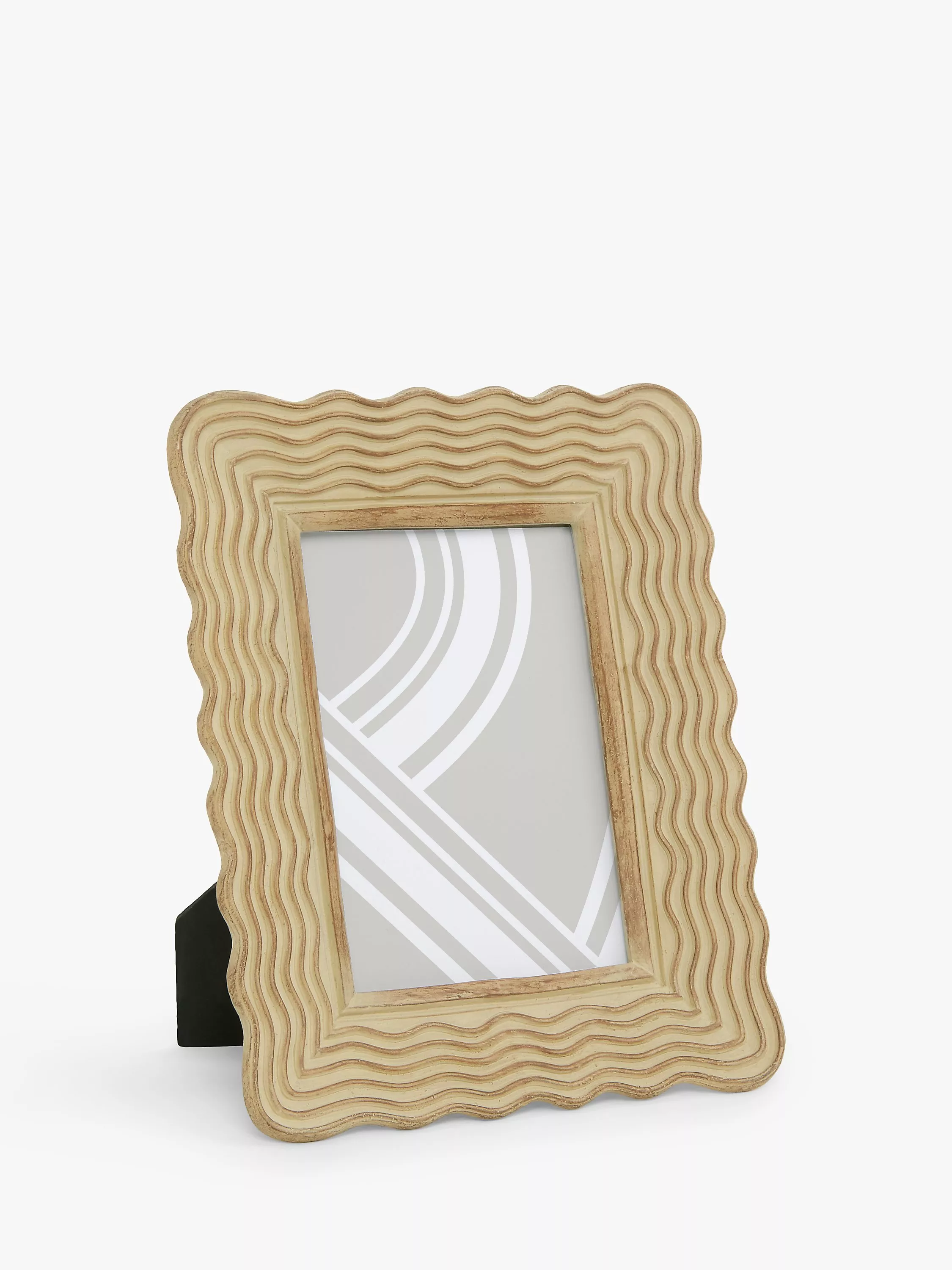 John Lewis Ribbed Rustic Wiggle Photo Frame, Neutral