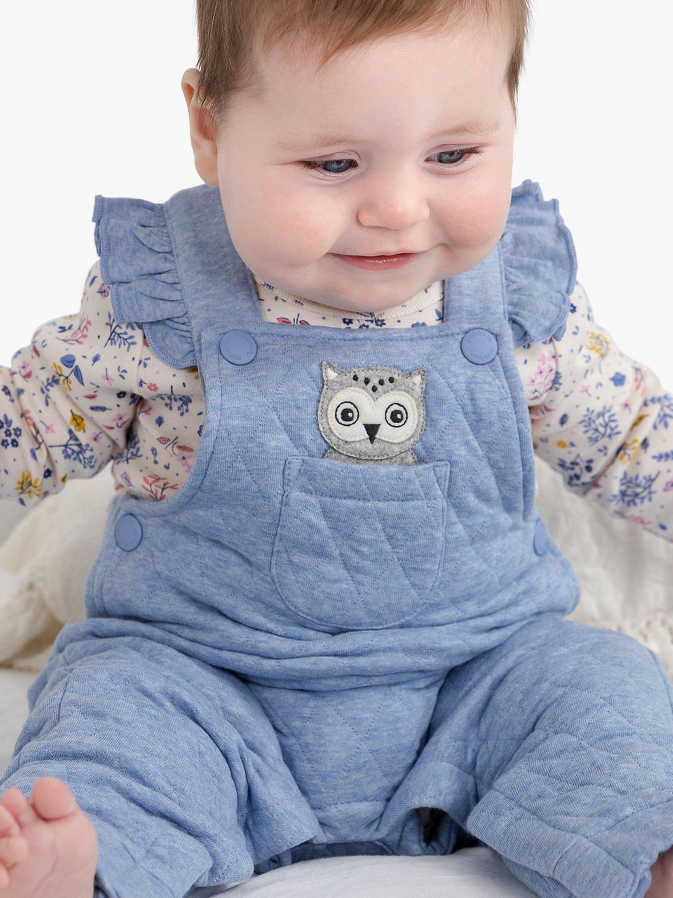 Purebaby Baby's Floral Bodysuit, Dusk Floral