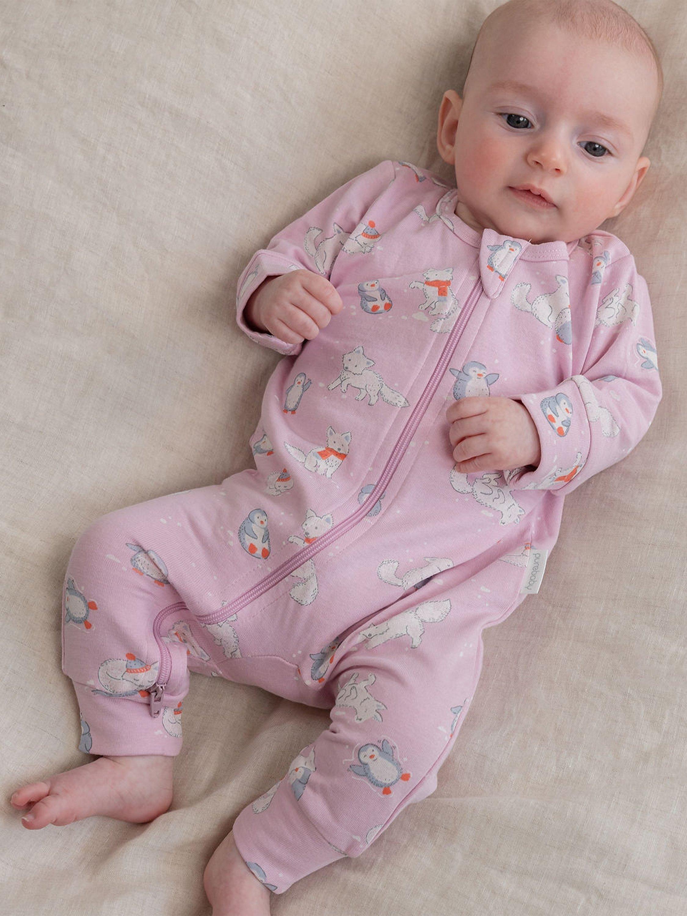 Purebaby Organic Cotton Baby's Grow Suit, Frolicking Fox