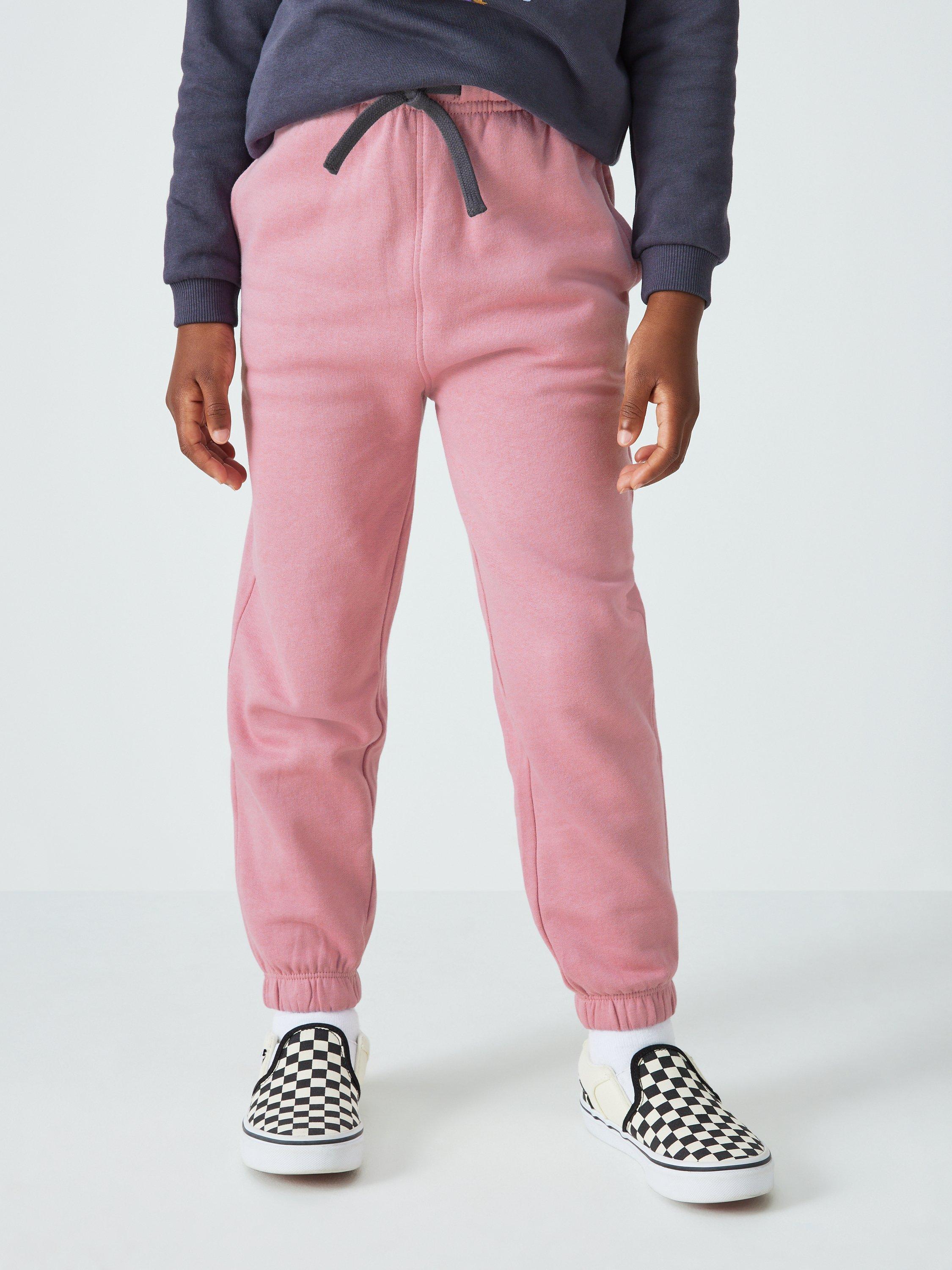 John Lewis ANYDAY Kids' Plain Tapered Joggers, Lilas, 5 years