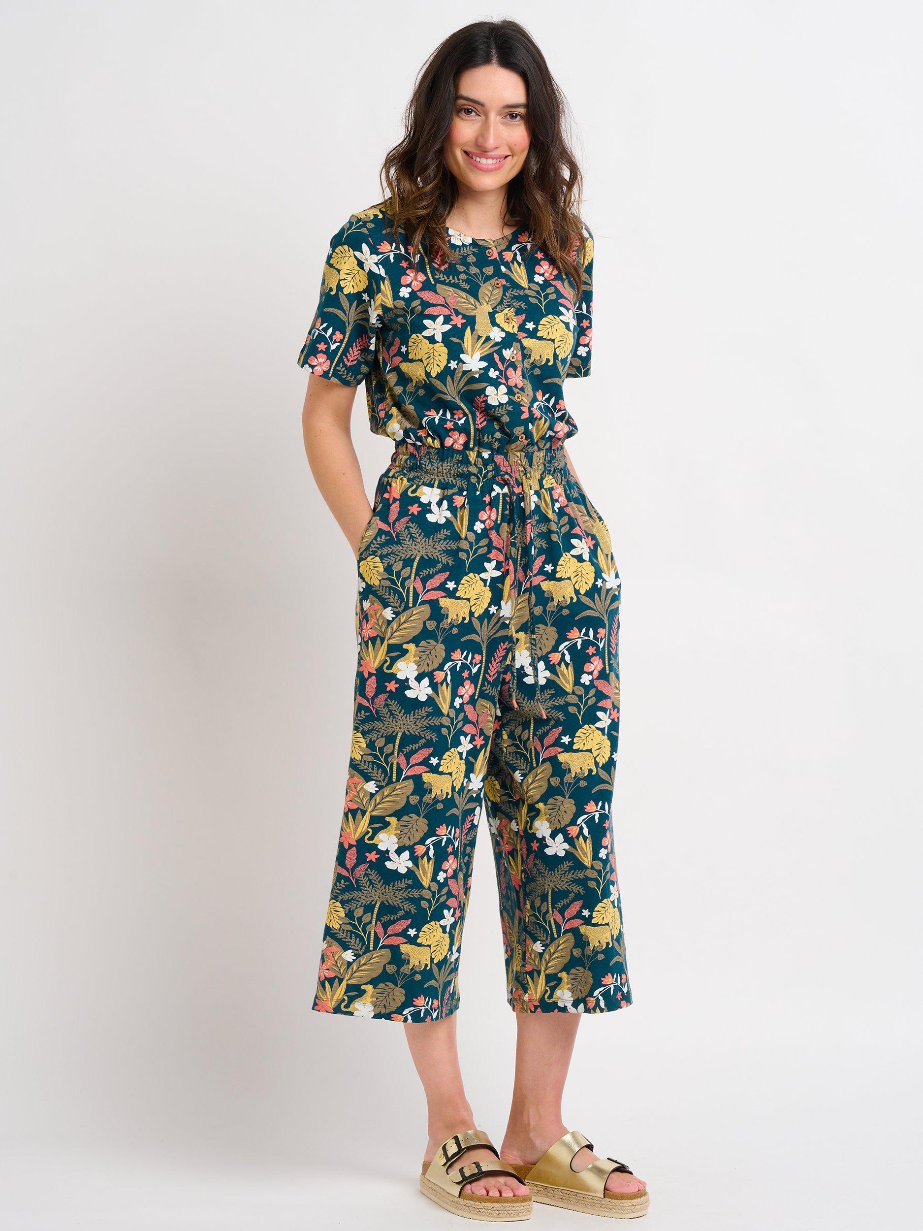 Brakeburn Botantical Jungle Print Jumpsuit, Multi