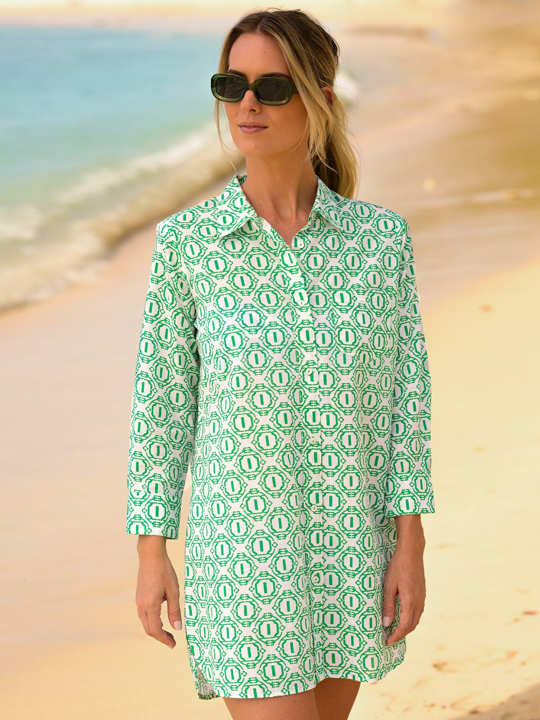 Aspiga Saffron Beach Shirt, Green