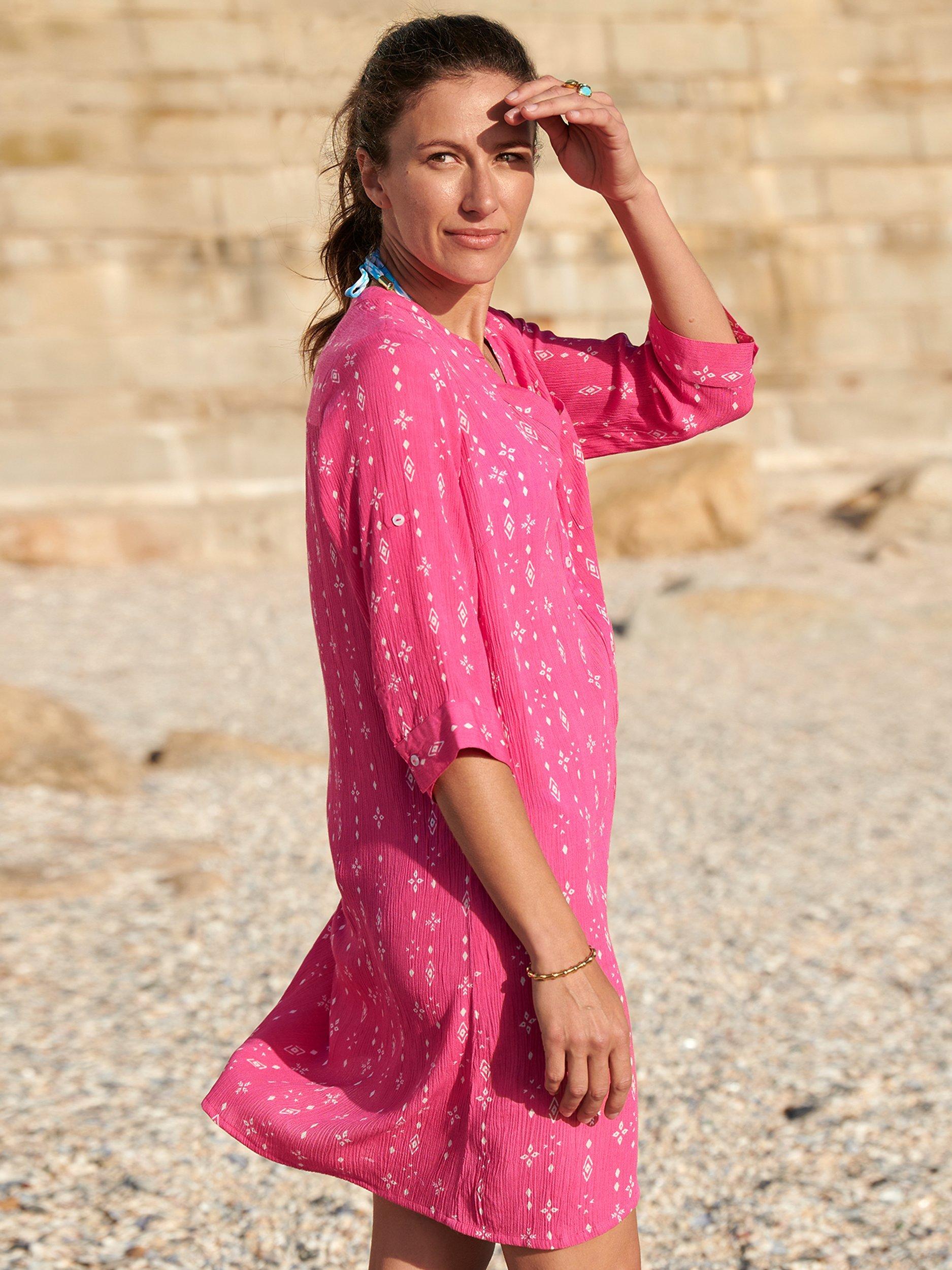 Product image 5 of 5, which shows Aspiga Mila Shirt Tunic, Rose, XXS