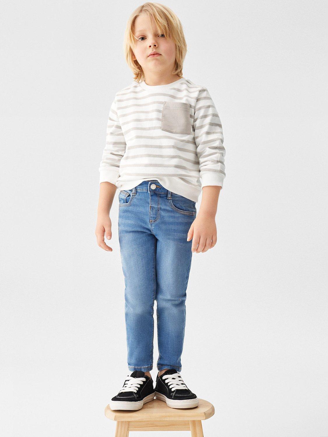 Mango Baby Diego Jeans, Open Blue