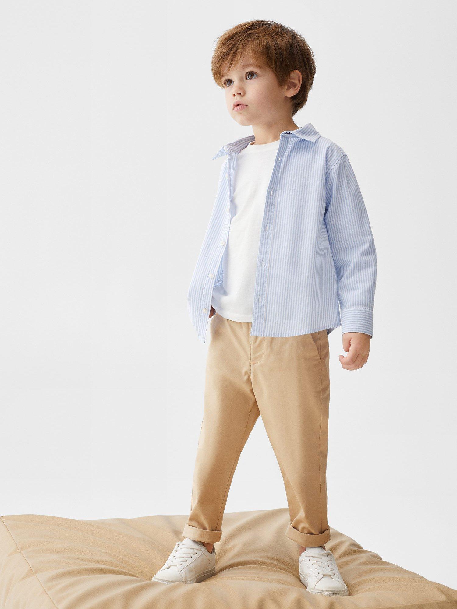 Mango Kids' Event Chinos, Light Beige