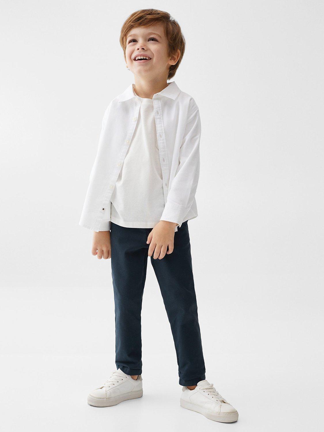 Mango Kids' Event Chinos, Navy