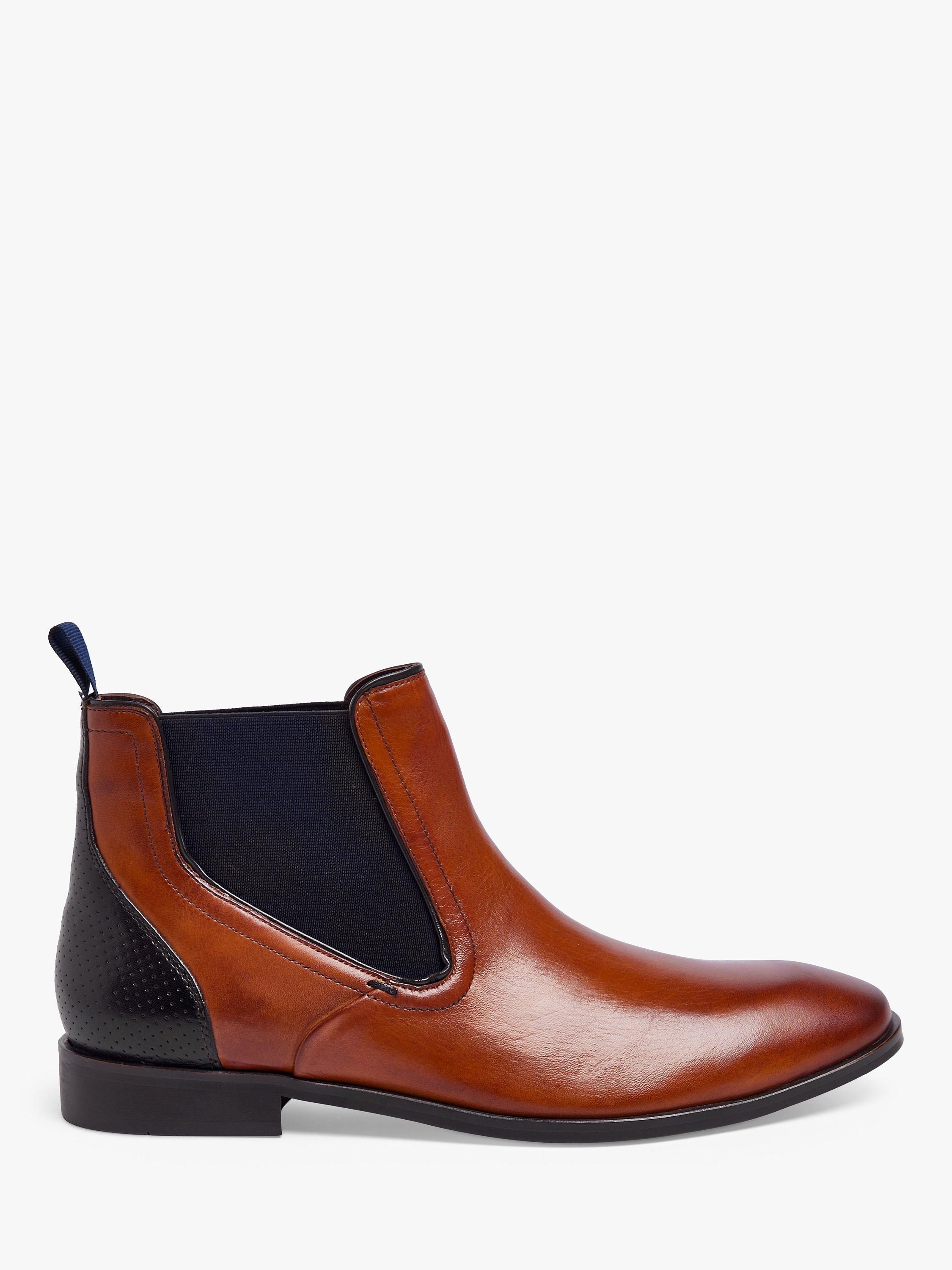 Pod Phoenix Leather Chelsea Boots, Cognac