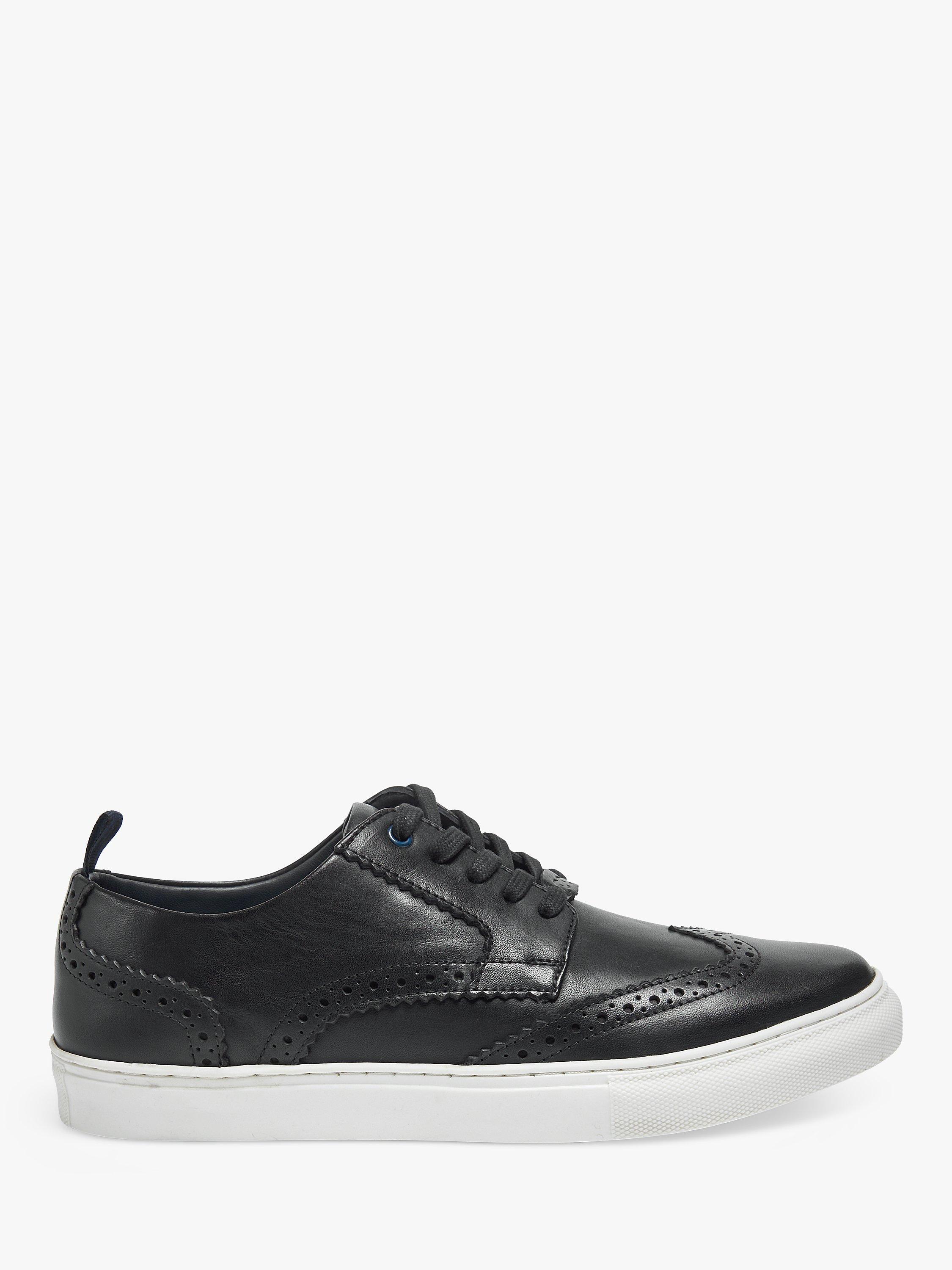 Pod Foley Brogue Cupsole Trainers, Black, 8