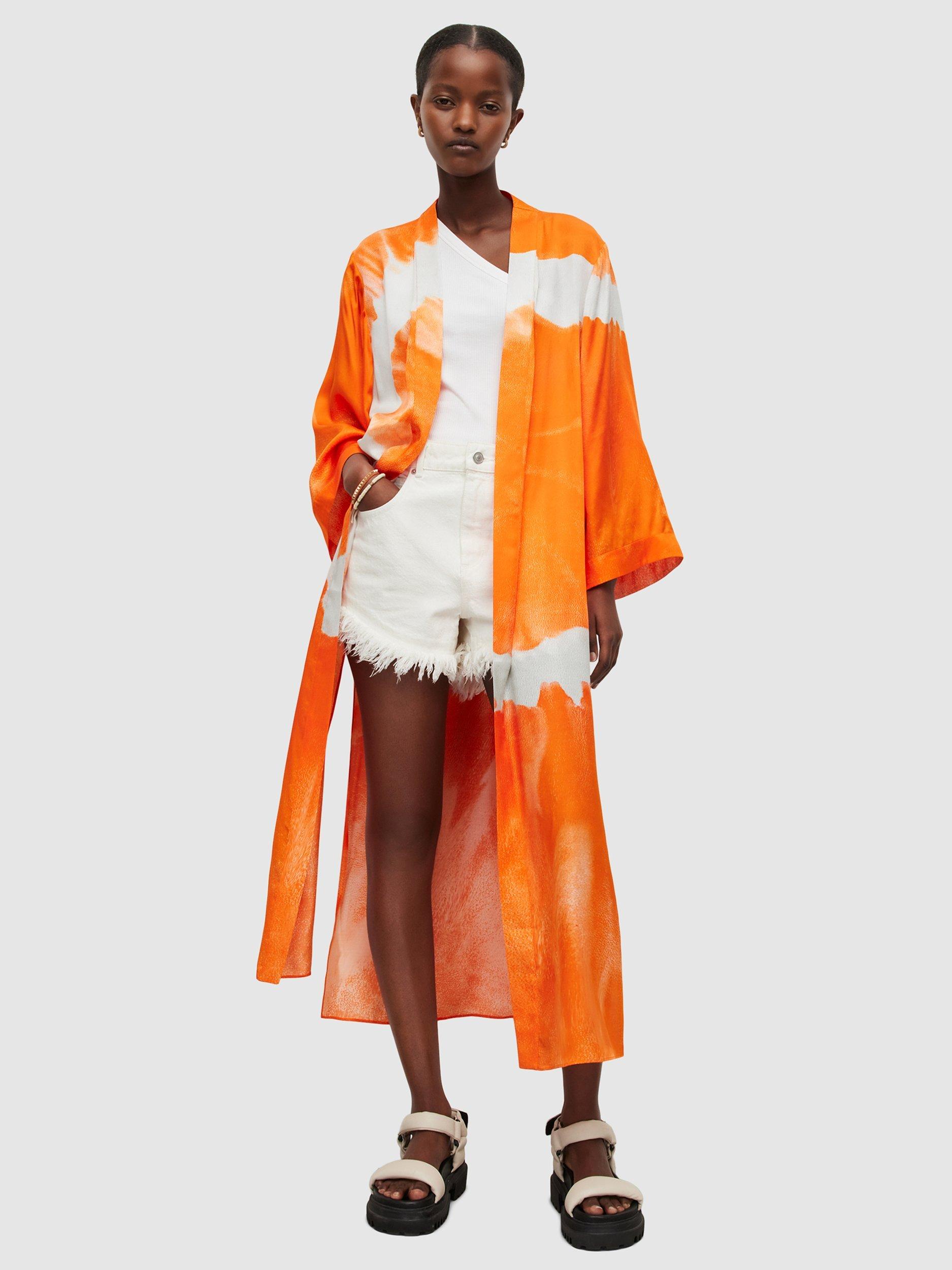 AllSaints Carine Mariana Tie Dye Jacket, Orange