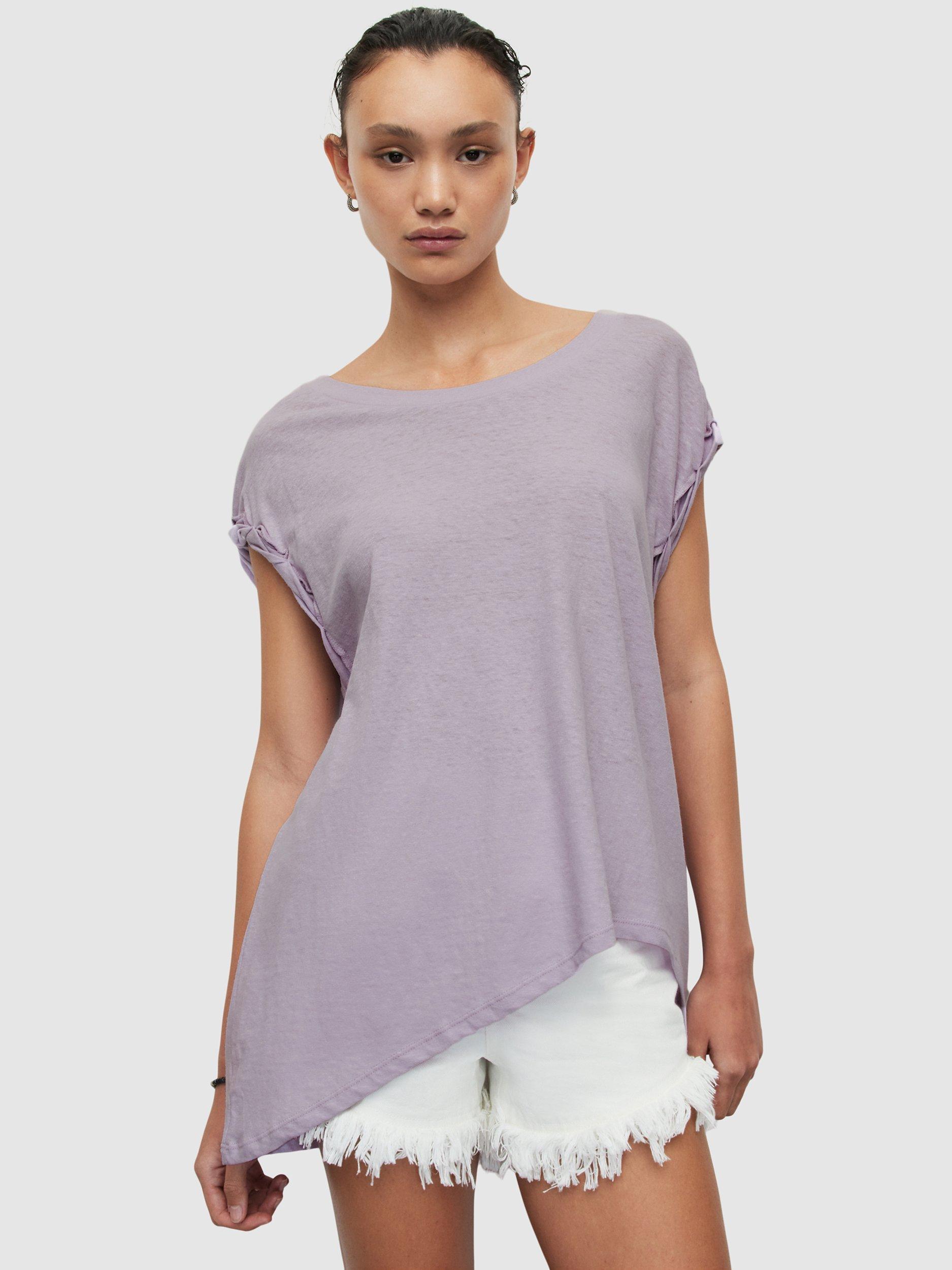 AllSaints Sanza Tank T-Shirt, Lavender