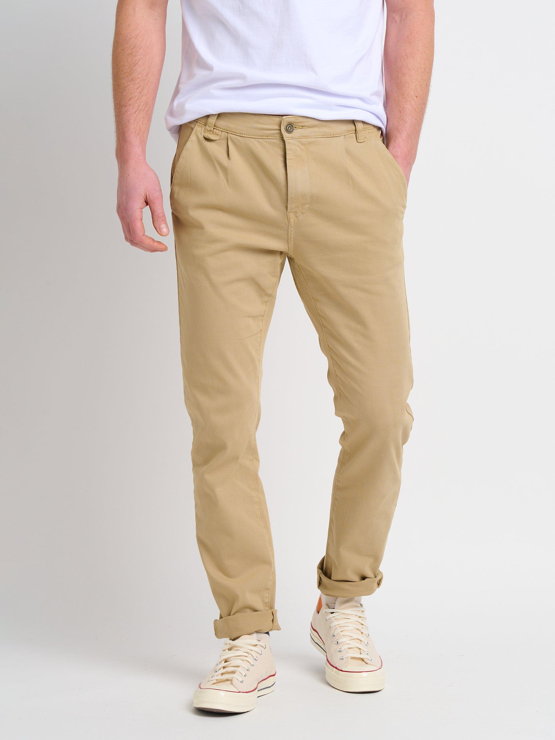 Brakeburn Pleat Front Chinos, Beige