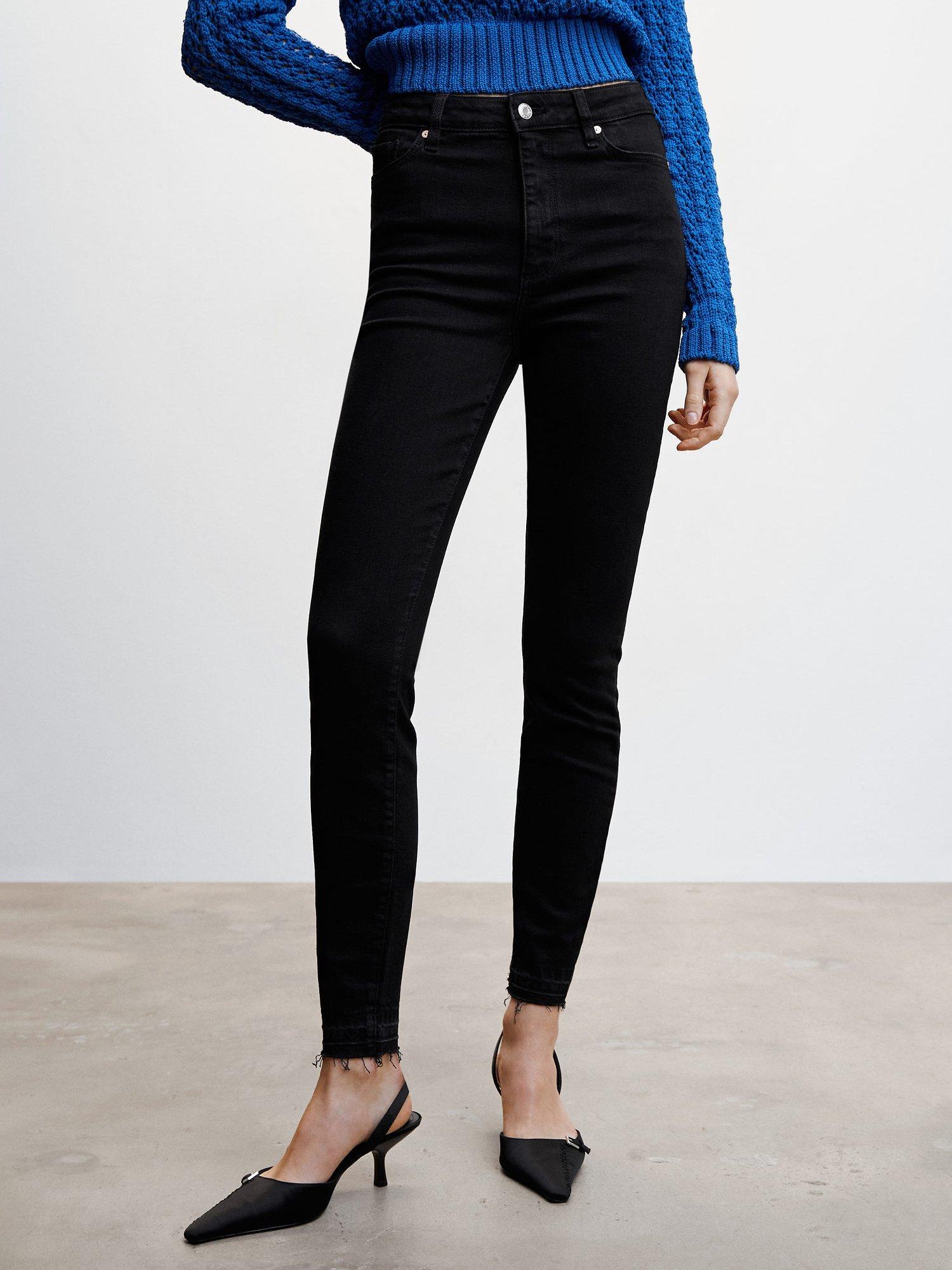 Mango Newanne High Rise Jeans, Open Grey