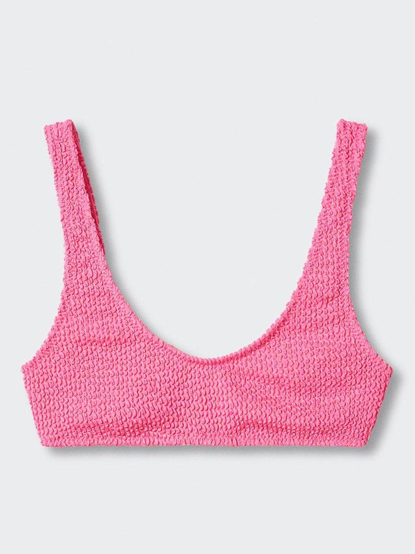 Mango Solene Bikini Top, Pink