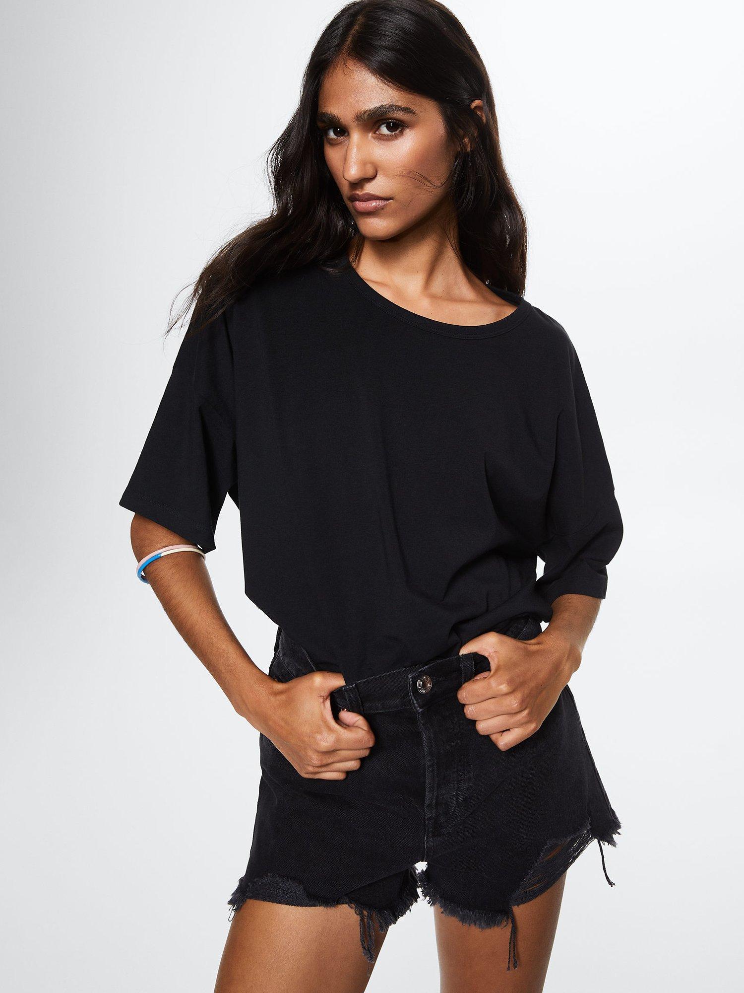 Mango Oversized Cotton T-Shirt