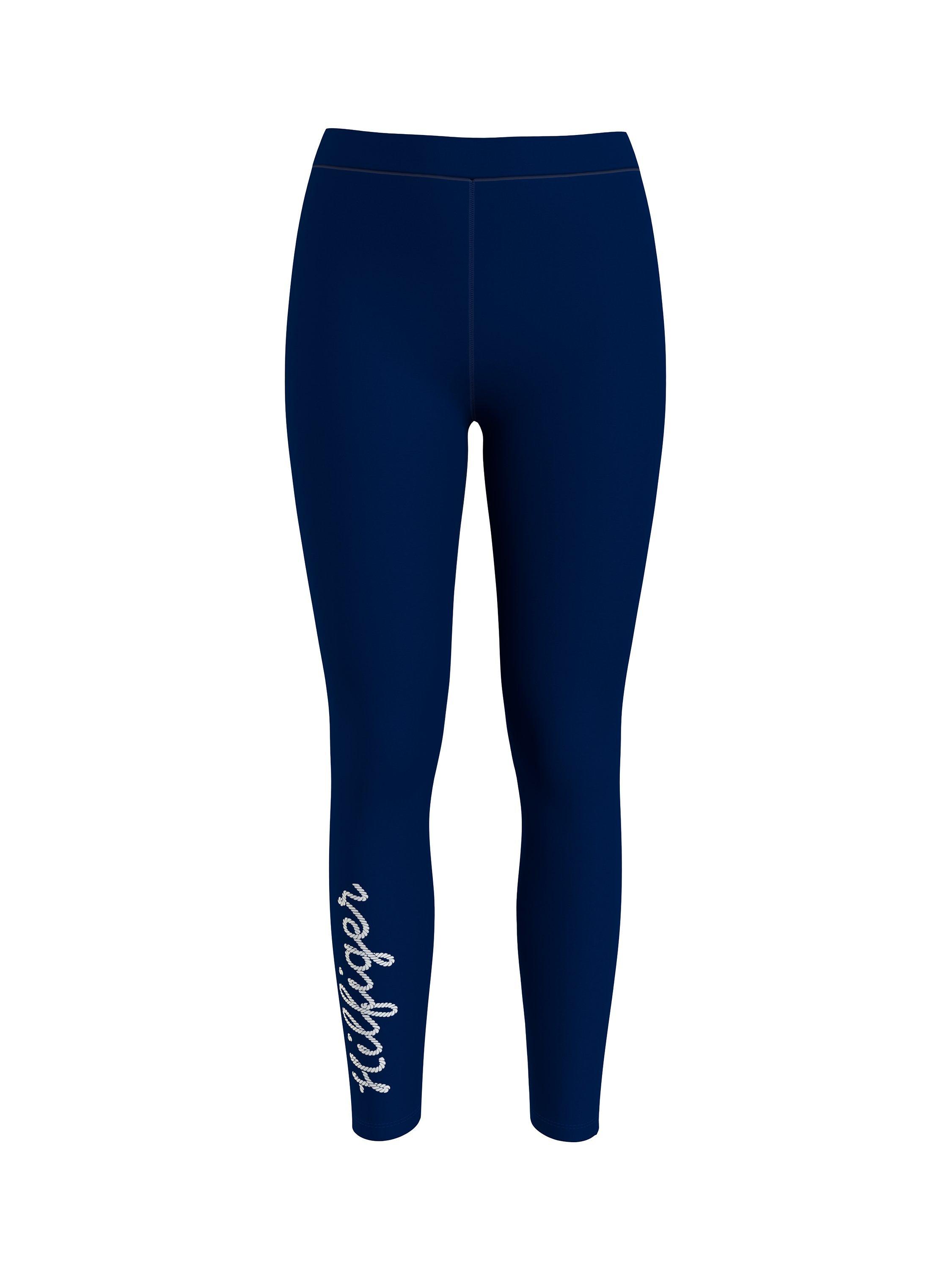 Tommy Hilfiger Slim Rope Logo Leggings, Desert Sky