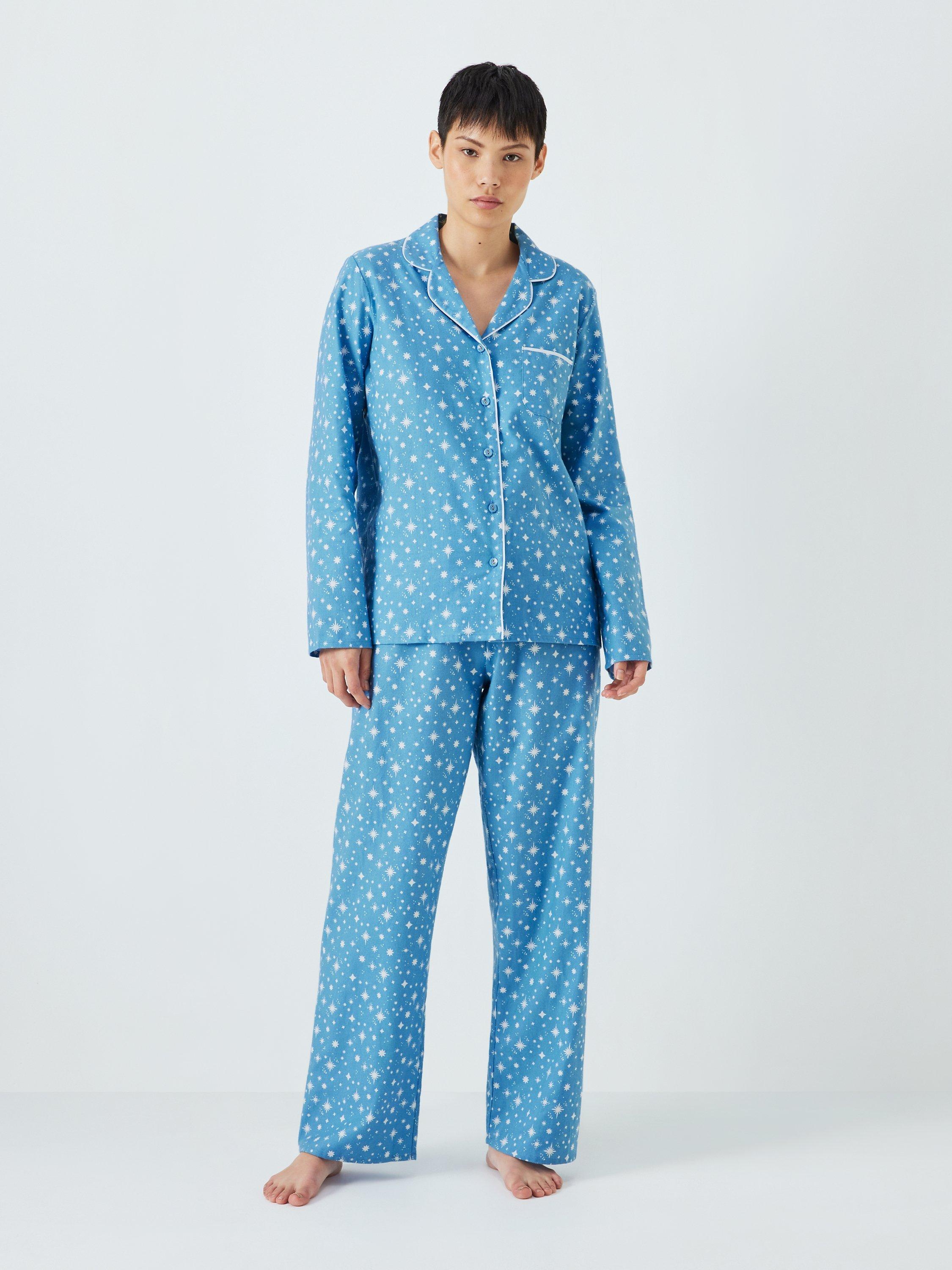 John Lewis North Star Shirt Pyjama Set, Blue