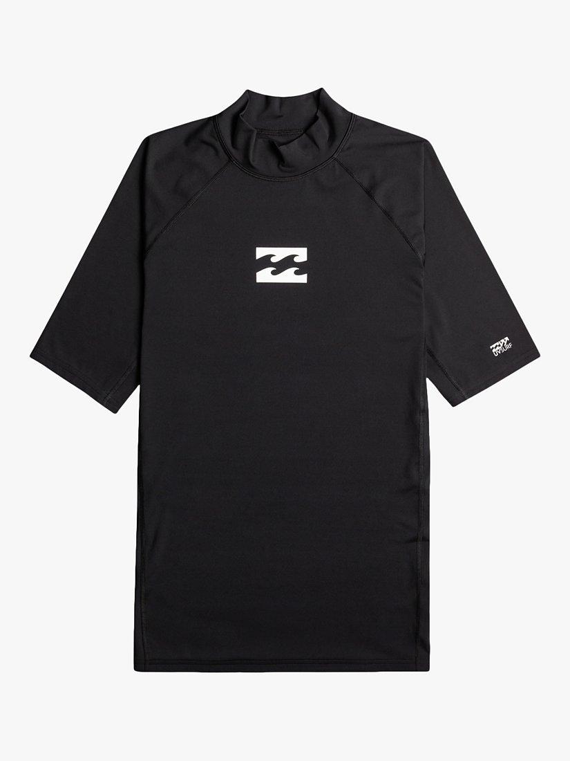 Billabong Short Sleeve Rash Vest, Black