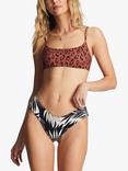 Billabong Paradise Reversible Crop Bikini Top, Multi