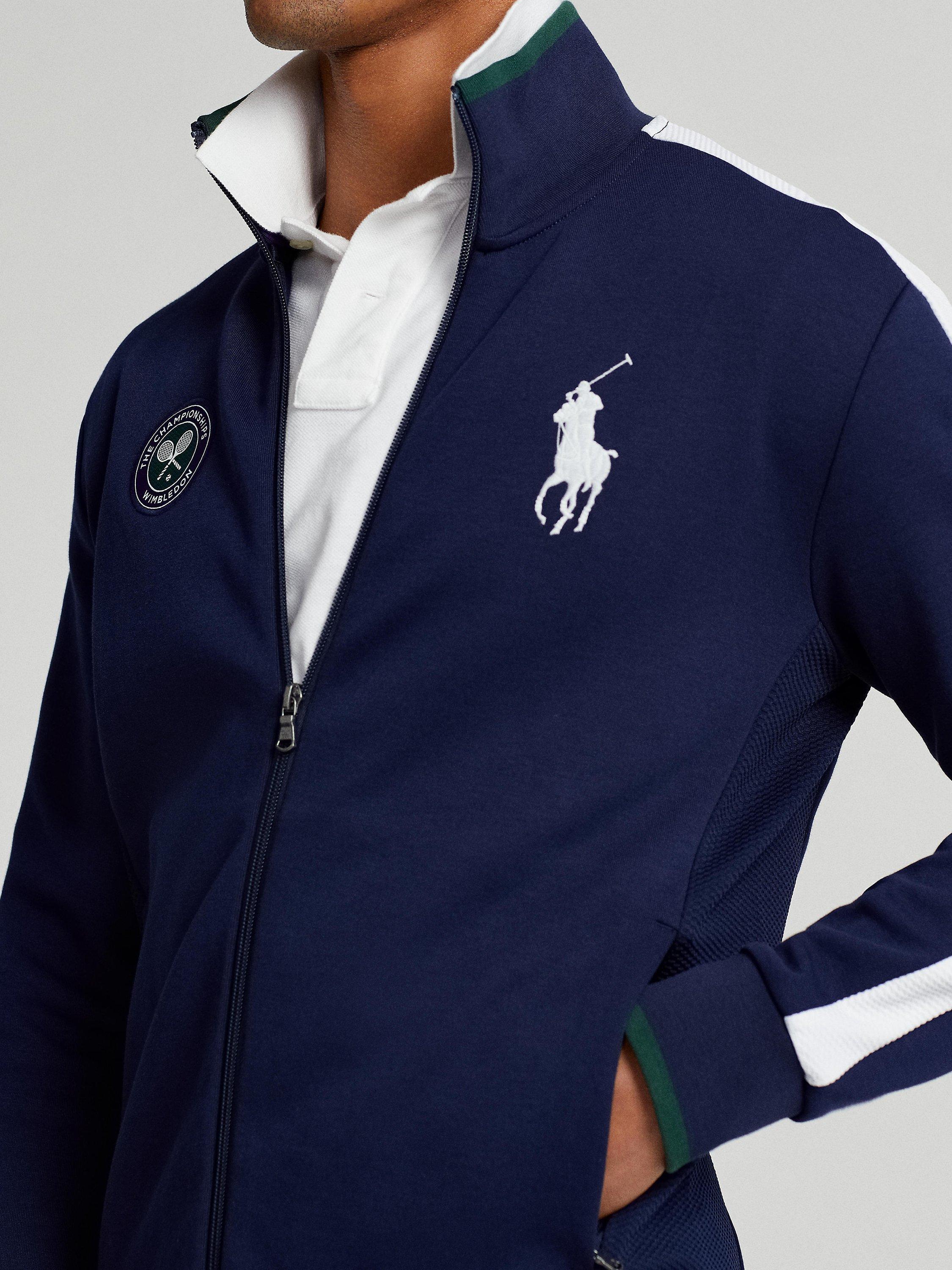 Product image 4 of 6, which shows Polo Ralph Lauren X Wimbledon Ball Boy Long Sleeve Jacket, French Navy, M